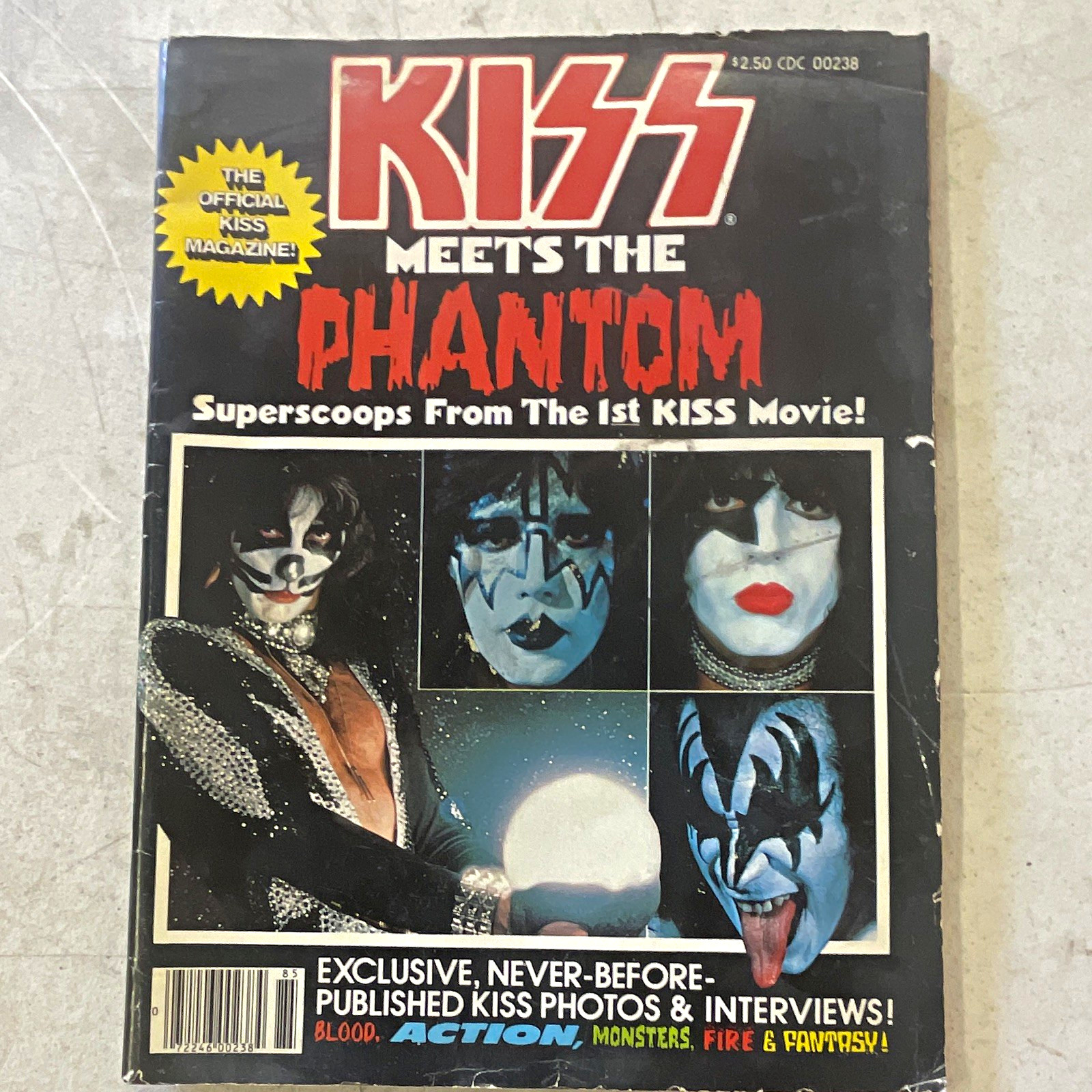 KISS Official Magazine 1978 Illustrated KISS Meets the Phantom, MPN CDC 00238