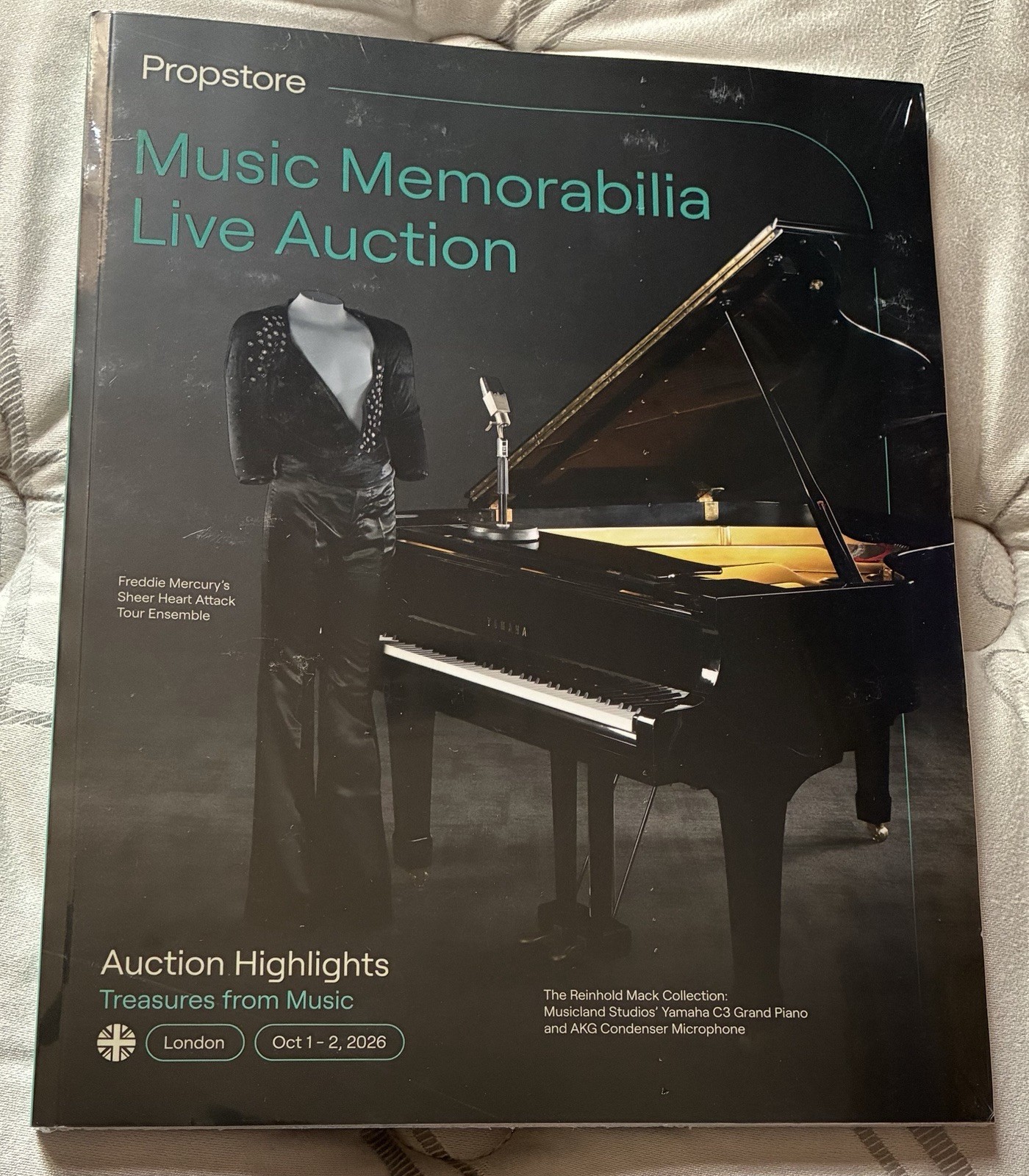 PROPSTORE October 2026 London Music Memorabilia Live Auction Catalog Book, NEW