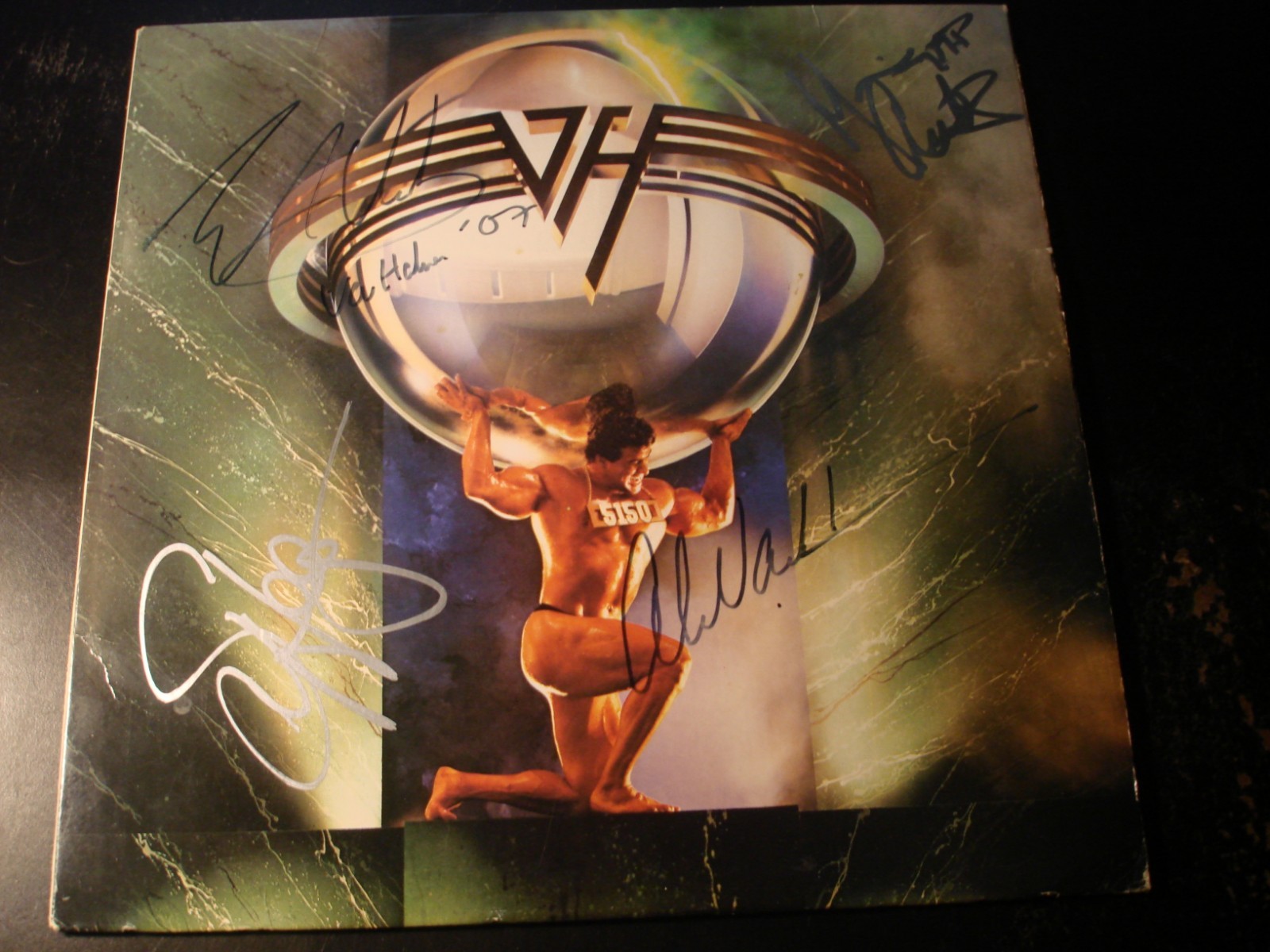 SIGNED VAN HALEN 5150 LP RECORD EDDIE ALEX SAMMY HAGAR MICHAEL ANTHONY SIGNED VAN HALEN 5150 LP RECORD EDDIE ALEX SAMMY HAGAR MICHAEL ANTHONY