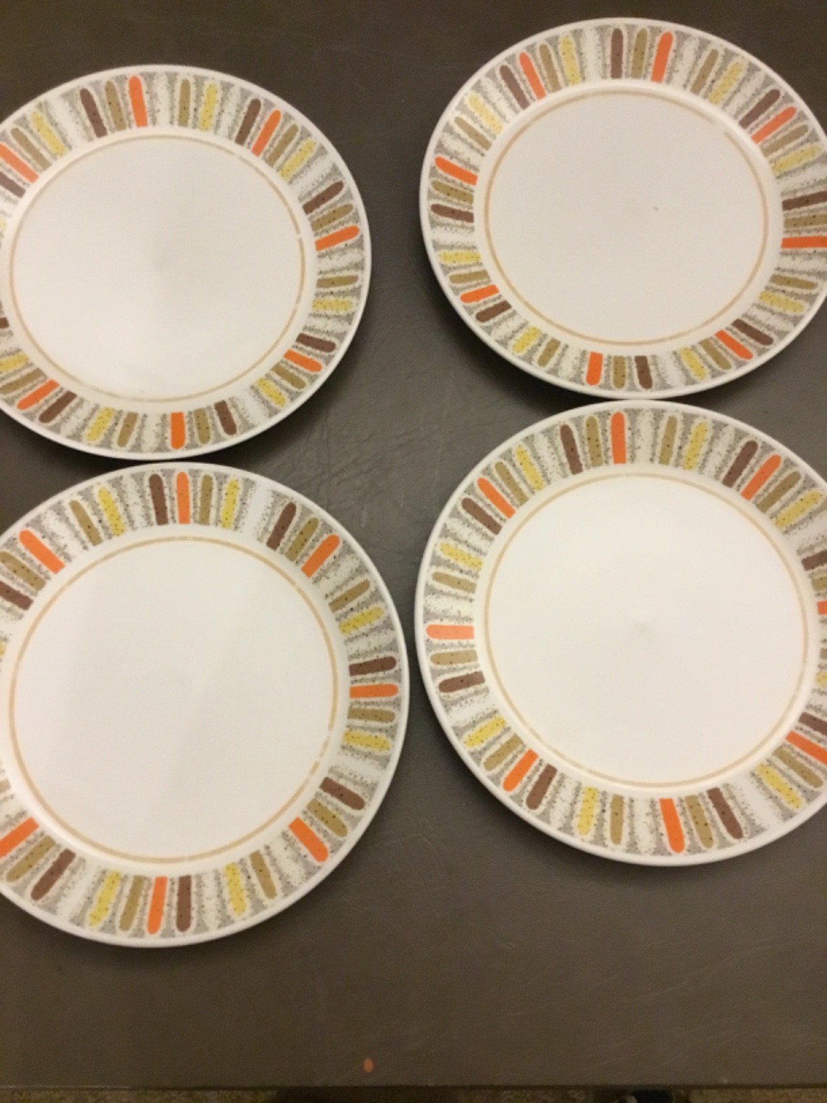 MCM Vintage Noritake Progression MARDI GRAS 9019 Luncheon Plates set of 4 MCM Vintage Noritake Progression MARDI GRAS 9019 Luncheon Plates set of 4