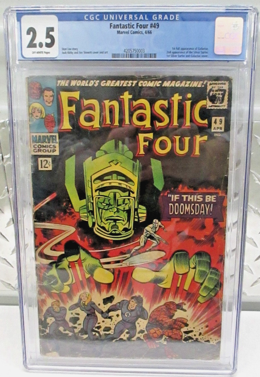 FANTASTIC FOUR #49 CGC 2.5 1st Galactus First Silver Surfer Cover Marvel Comics