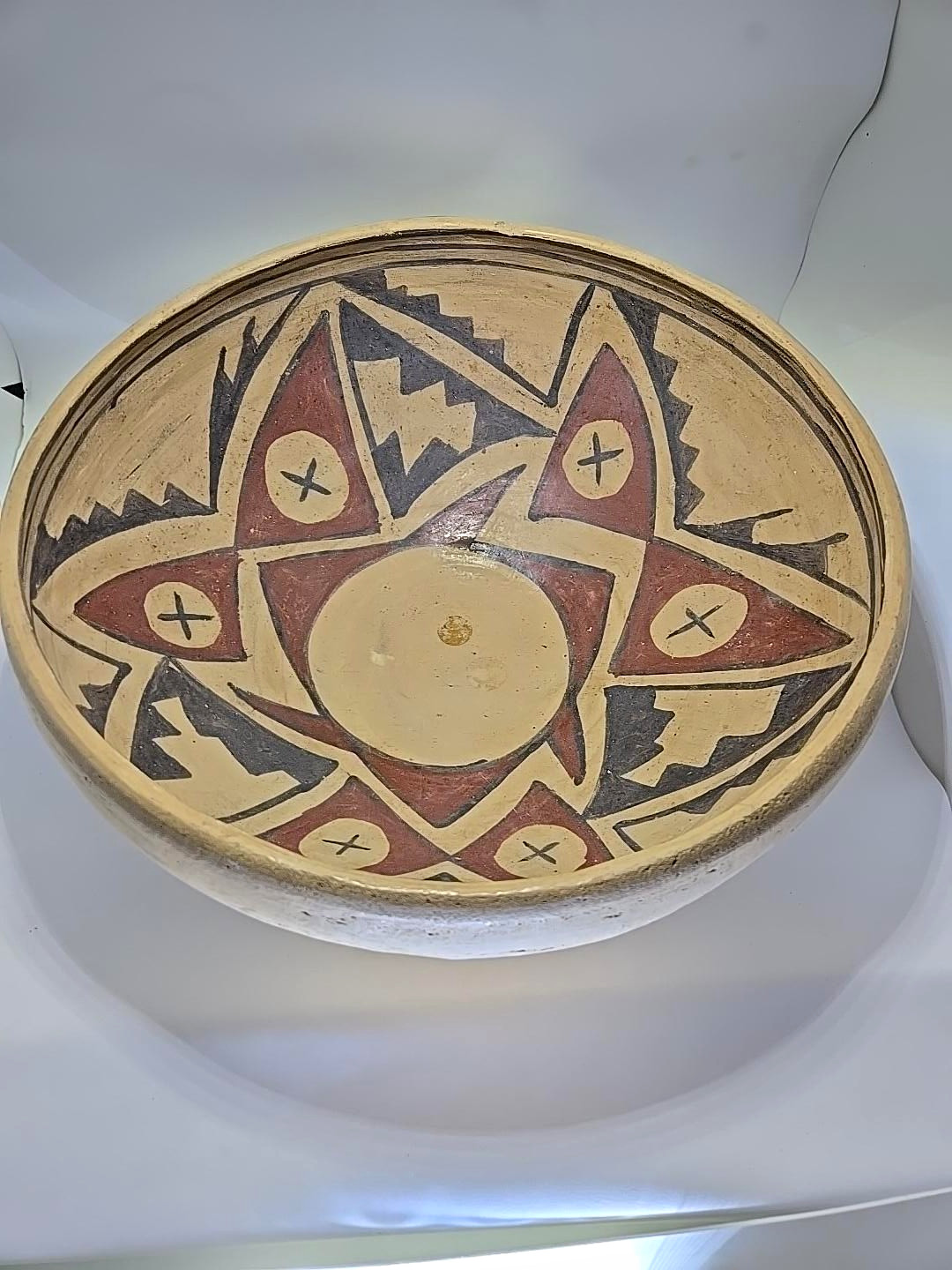 MANUEL OLIVAS MATA ORTIZ / CASAS GRANDES POLYCHROME POTTERY BOWL 11.5 in. x 5 in