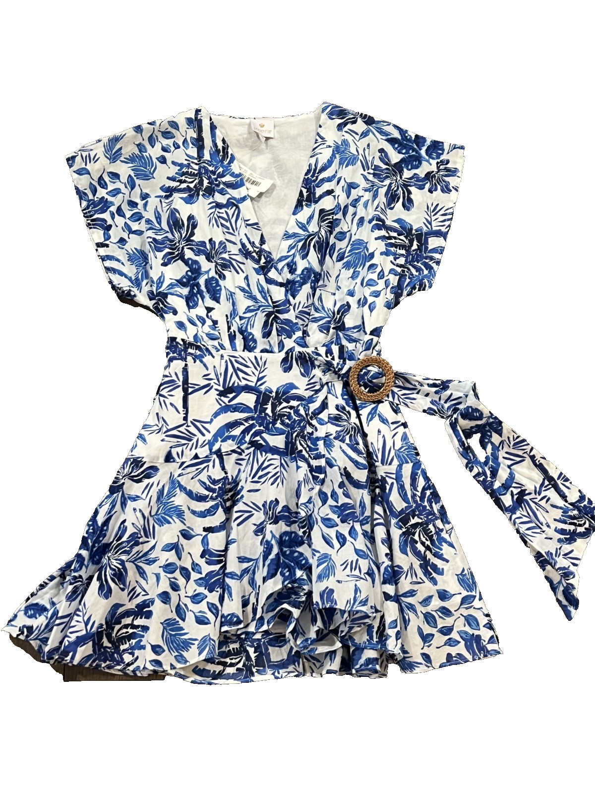 NWT J. Marie The Hayden Romper - Blue White Floral XS MSRP $158 NWT J. Marie The Hayden Romper - Blue White Floral XS MSRP $158