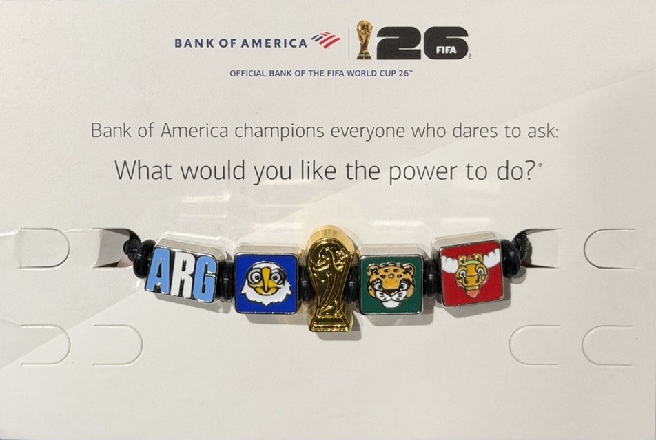 Bank Of America FIFA World Cup 2026 ARG / Messi Charm Bracelet