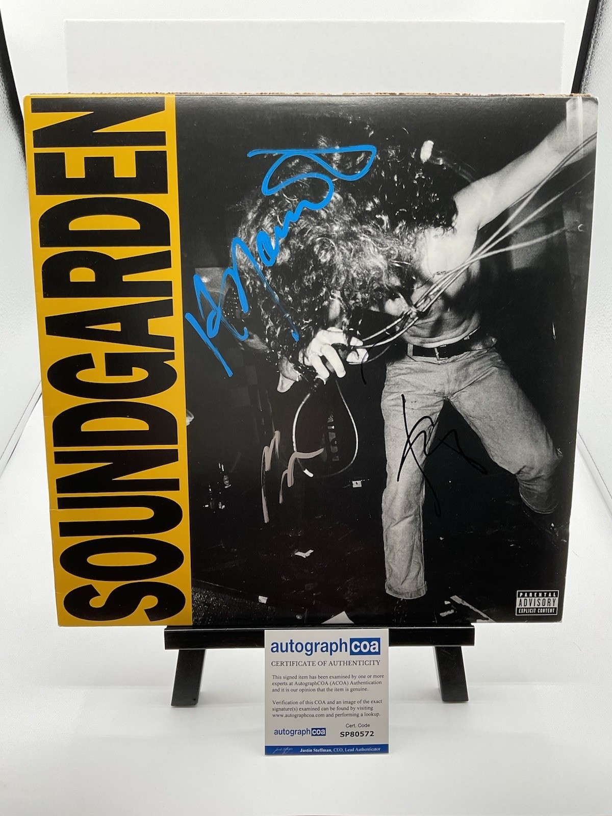 Soundgarden Signed vinyl Louder Than Love signed Vinyl ACOA Soundgarden auto