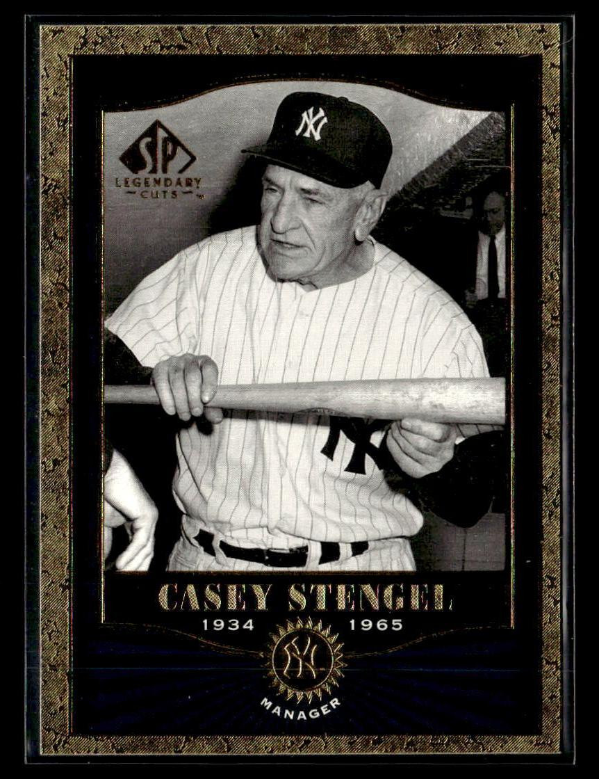 2001 SP Legendary Cuts #90 Casey Stengel Card New York Yankees