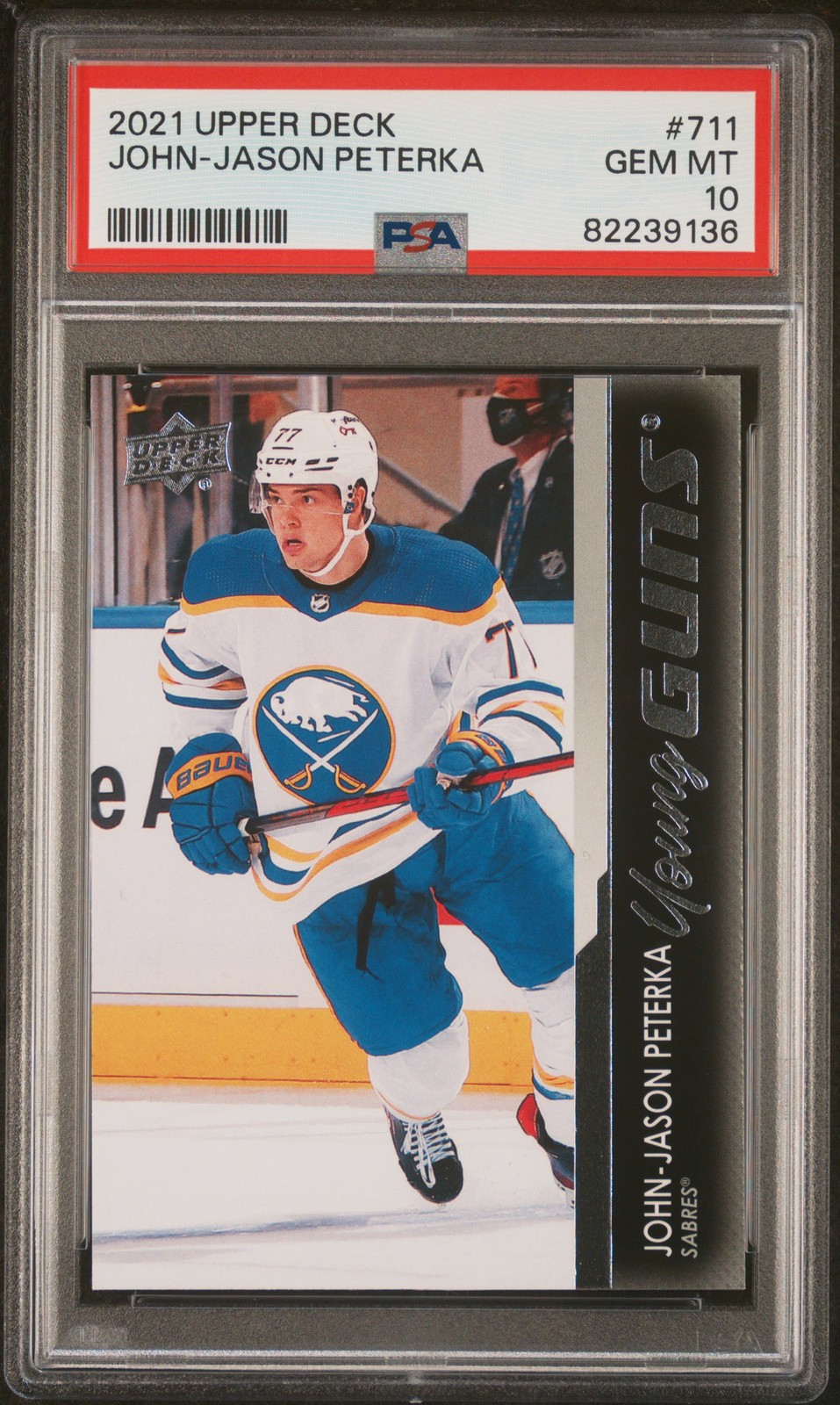John-Jason Peterka 2021-2022 Upper Deck Young Guns #711 PSA 10