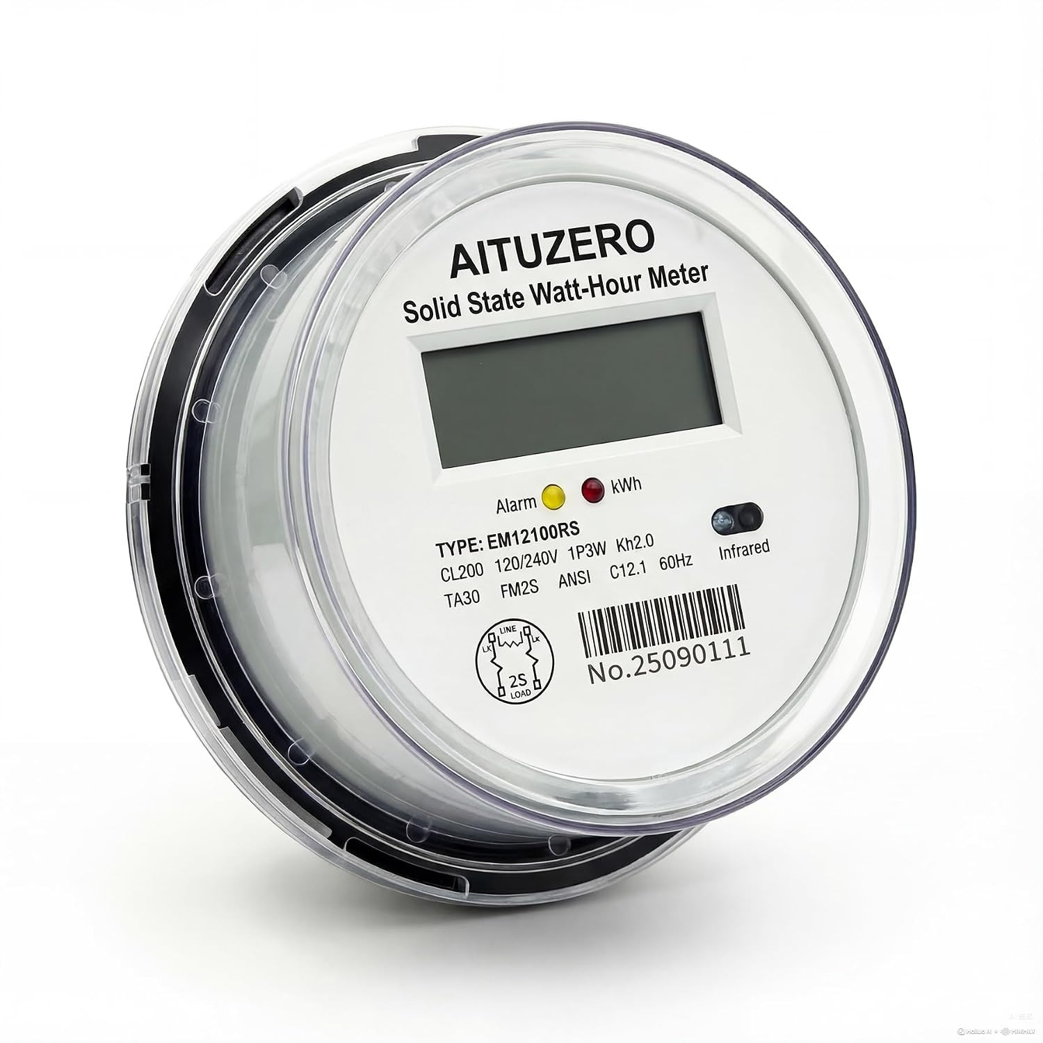 Digital Electric Sub Meters for Landlords, 120/240V CL200 Single Phase 3 Wire, E Digital Electric Sub Meters for Landlords, 120/240V CL200 Single Phase 3 Wire, E