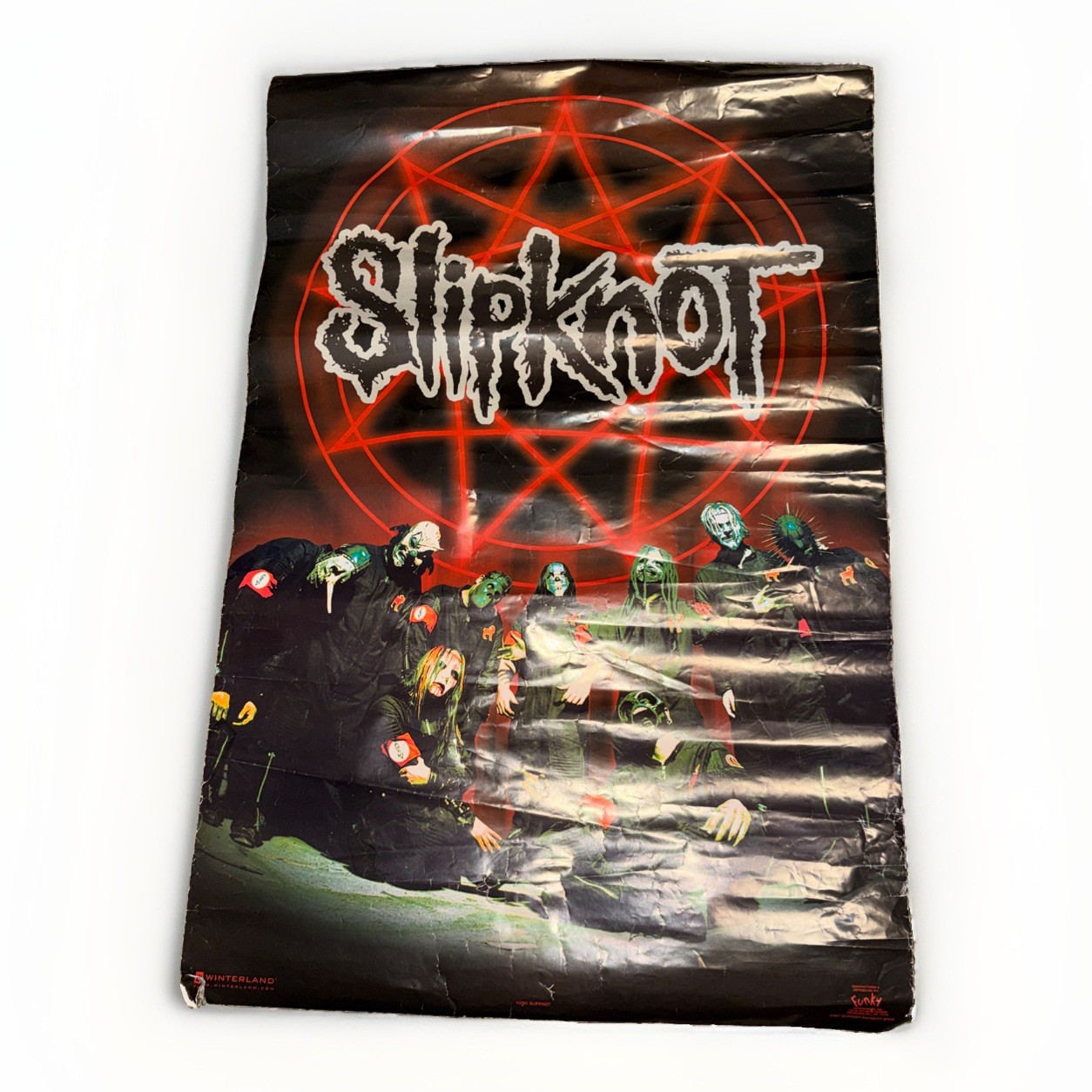 Vintage Slipknot 2001 Winterland paper Poster (Self-titled Iowa era) *READ Vintage Slipknot 2001 Winterland paper Poster (Self-titled Iowa era) *READ
