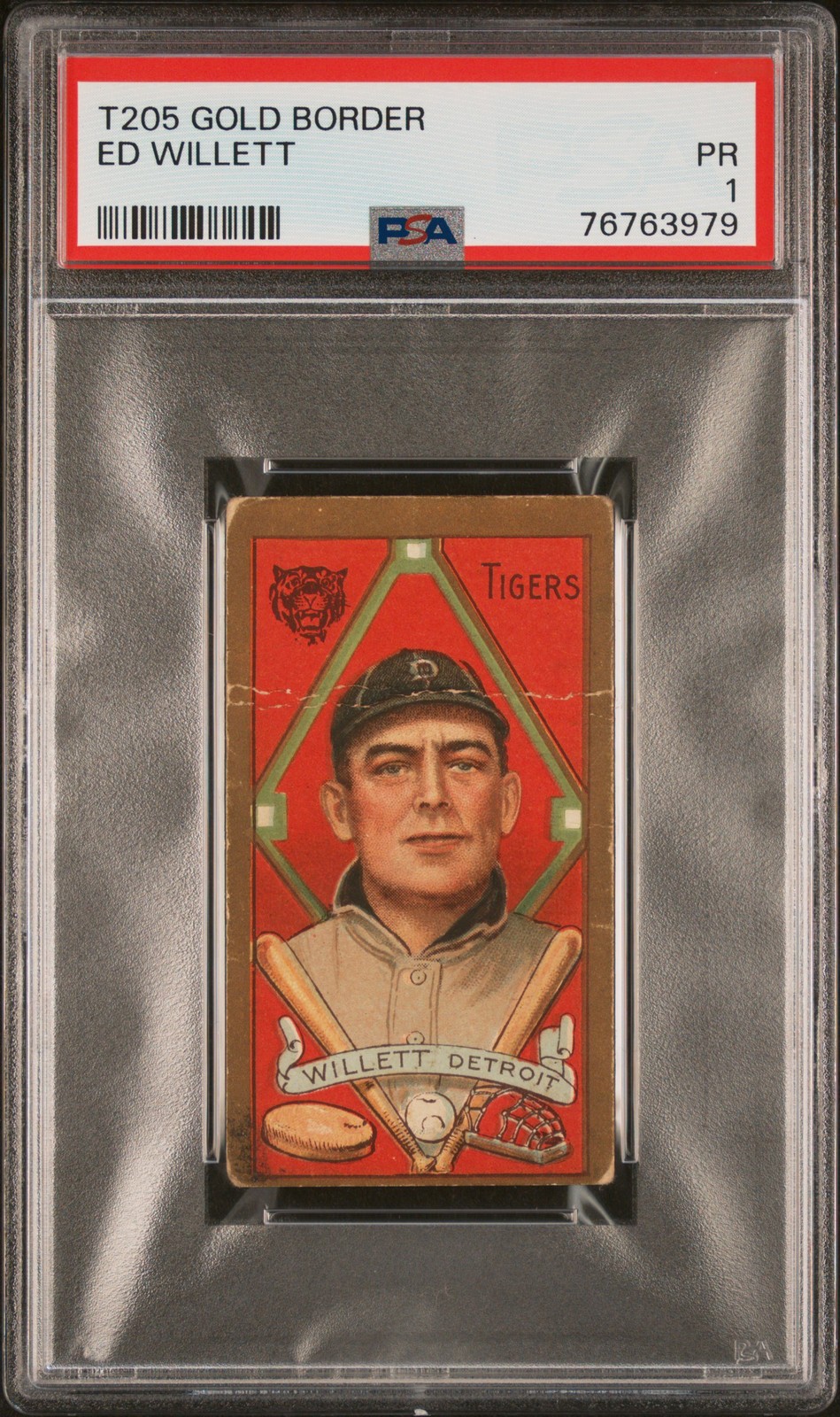 Ed Willett T205 Gold Border Unknown PSA 1 Poor Ed Willett T205 Gold Border Unknown PSA 1 Poor