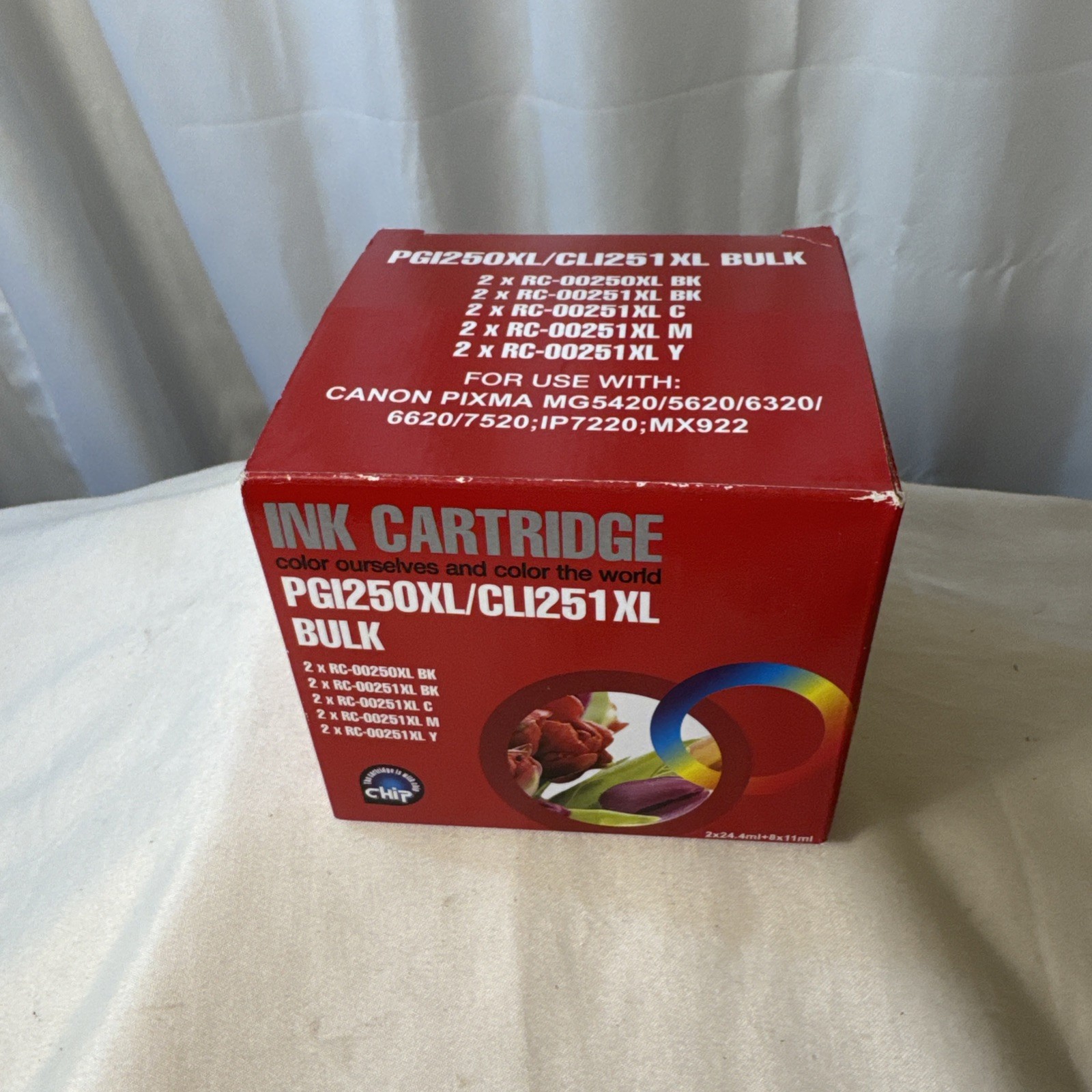 Bulk Ink Cartridge PGI250XL/CLI251XL 10 Cartridges (Blk, Cyan, Magenta, Yellow)