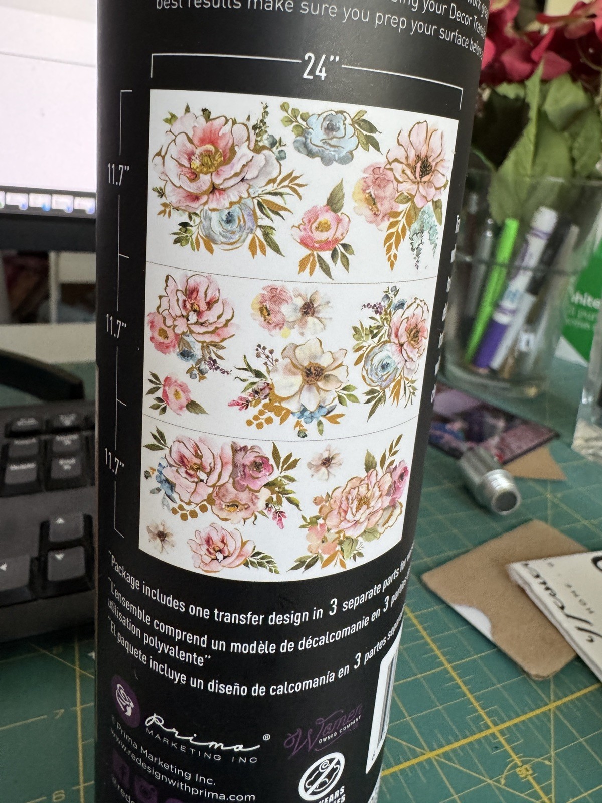 Redesign with Prima Sun Kissed Rub On Decor Transfer 24\ Redesign with Prima Sun Kissed Rub On Decor Transfer 24\