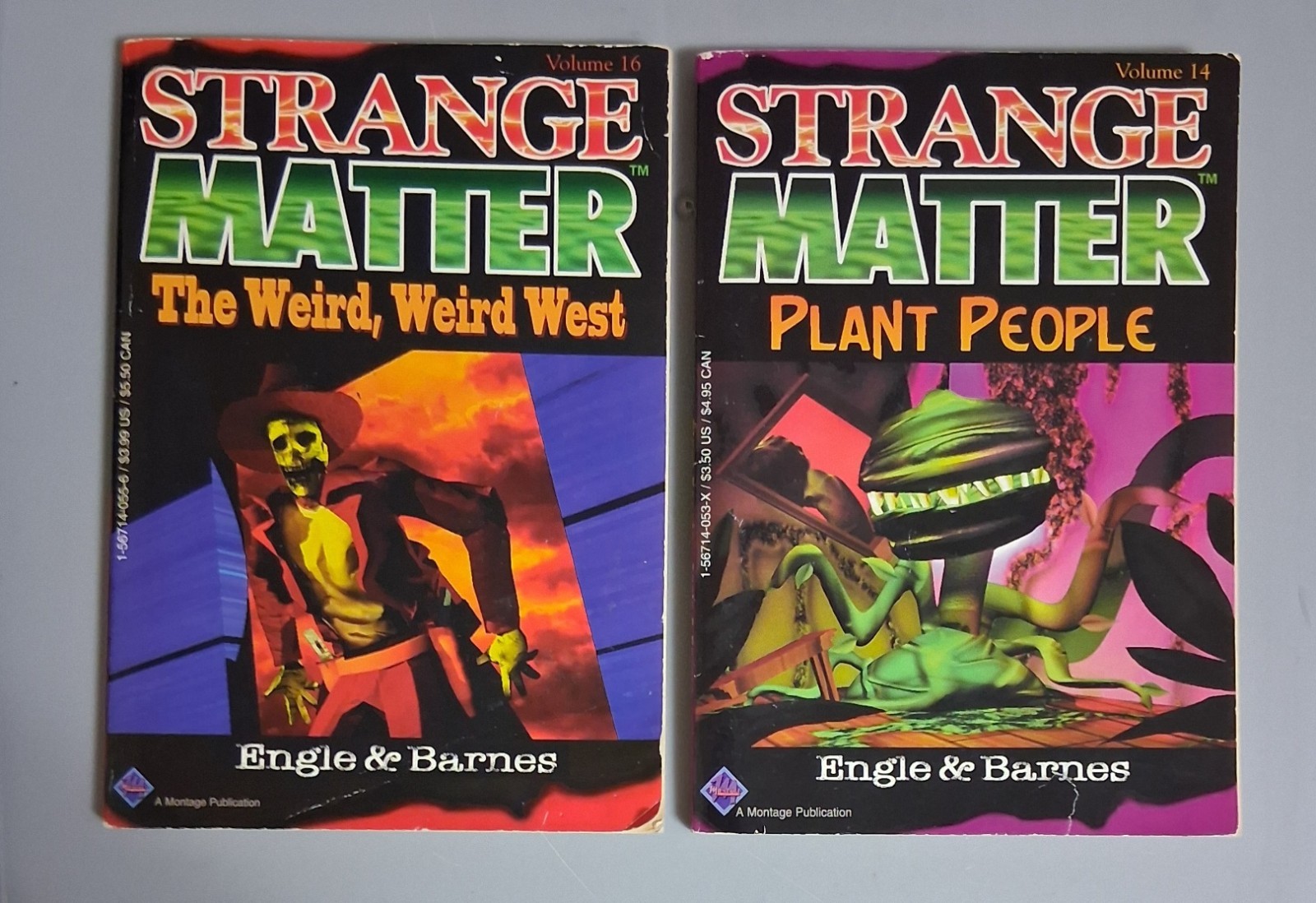 strange matter engle and barnes 2 book lot plant people weird weird west