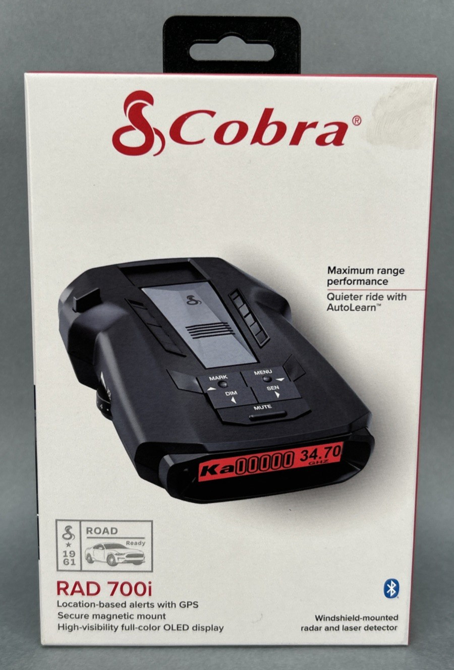 Cobra RAD 700i Radar Laser Detector - Black (New/Sealed)