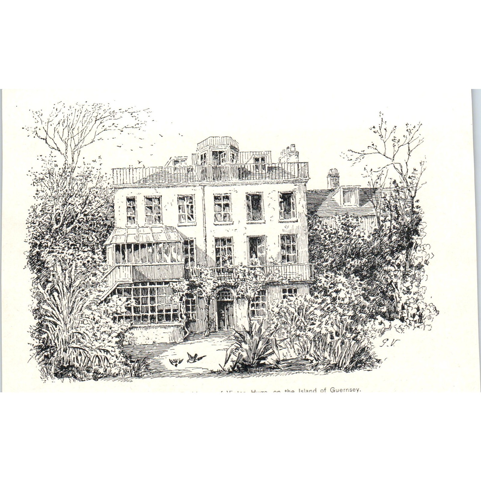 Hauteville House Residence of Victor Hugo Guernsey 1892 Magazine Print AK5-H8 Hauteville House Residence of Victor Hugo Guernsey 1892 Magazine Print AK5-H8