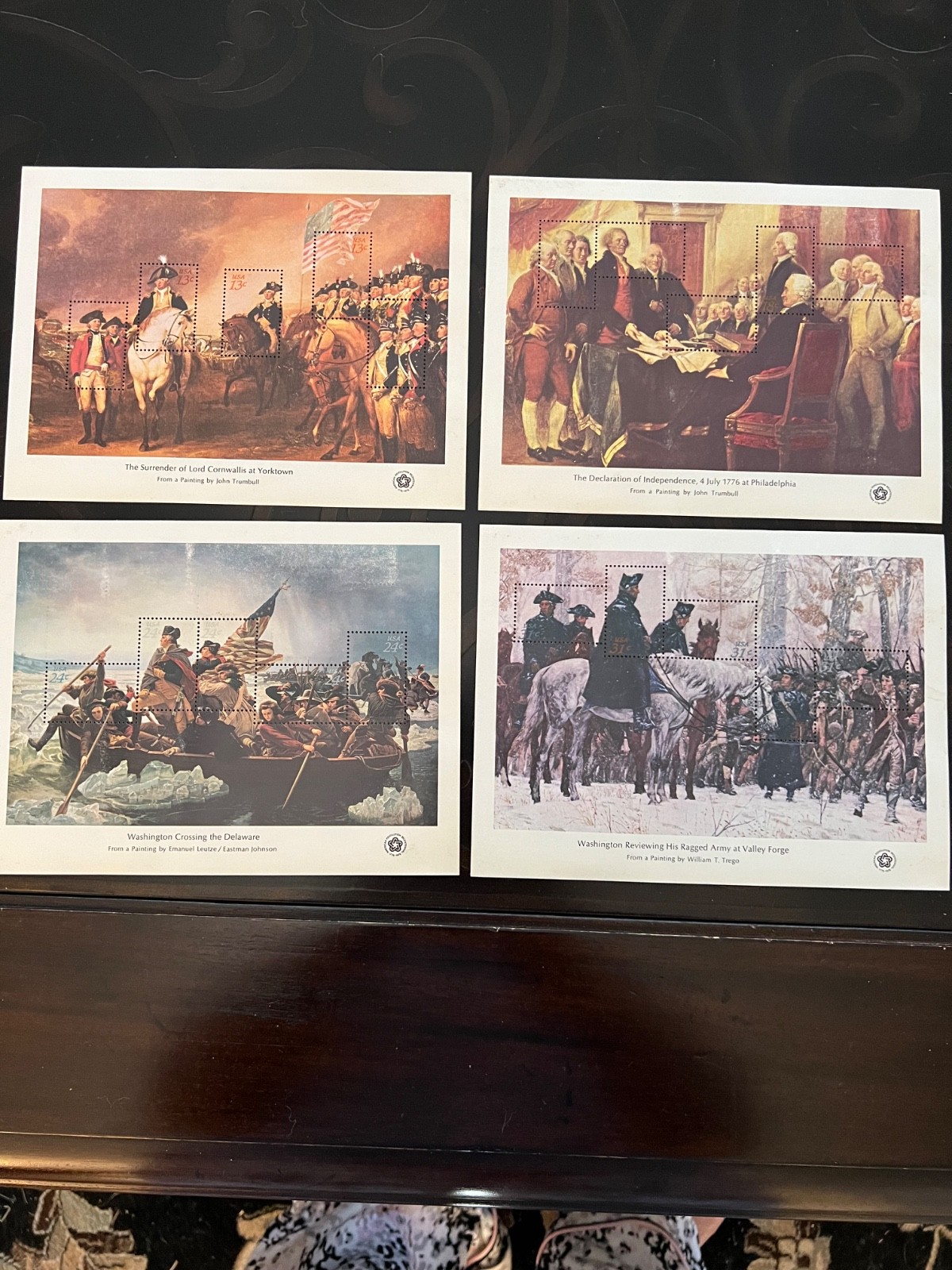 US Scott # 1686-1689, American Bicentennial Souvenir Sheets, Set of 4, MNH US Scott # 1686-1689, American Bicentennial Souvenir Sheets, Set of 4, MNH