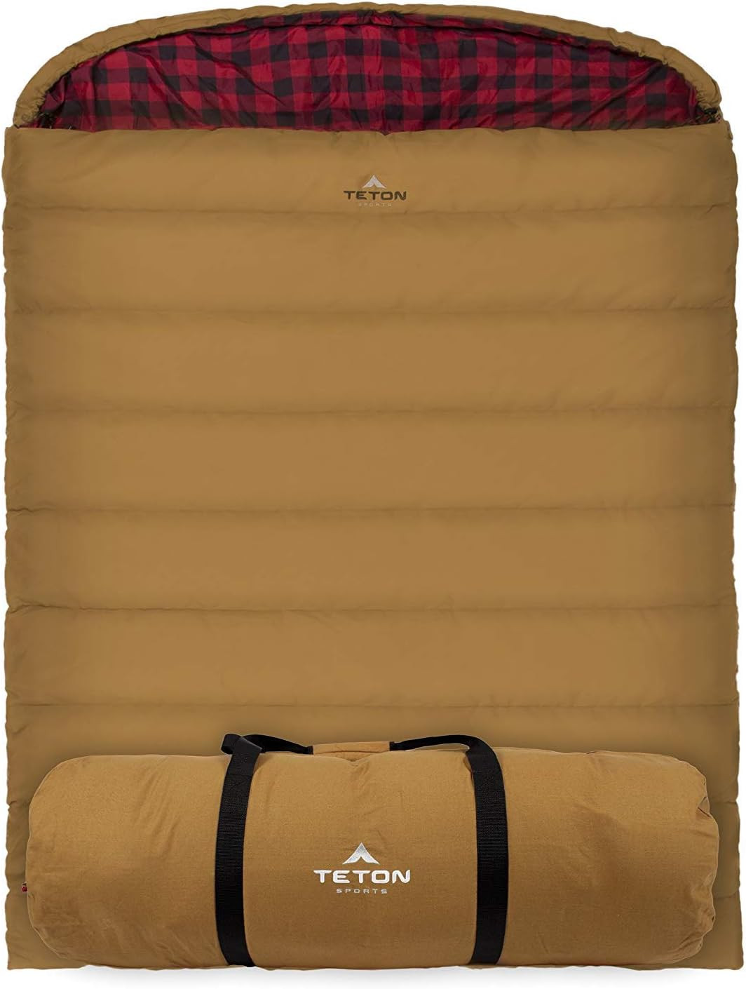 Teton Mammoth Queen Size Double Sleeping Bag- a Warm Bag the Whole Family Can En Teton Mammoth Queen Size Double Sleeping Bag- a Warm Bag the Whole Family Can En