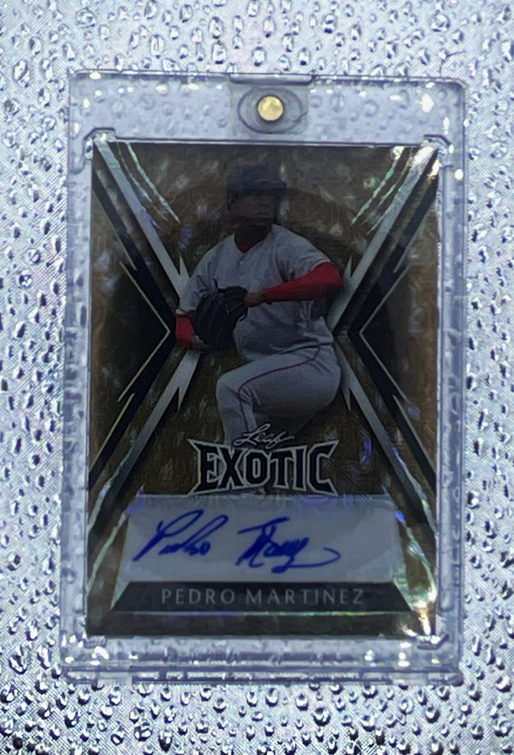 Leaf 2023 Exotic Pedro Martinez Red Sox #BA-PM1 MOJO GOLD 1/1 Auto Leaf 2023 Exotic Pedro Martinez Red Sox #BA-PM1 MOJO GOLD 1/1 Auto