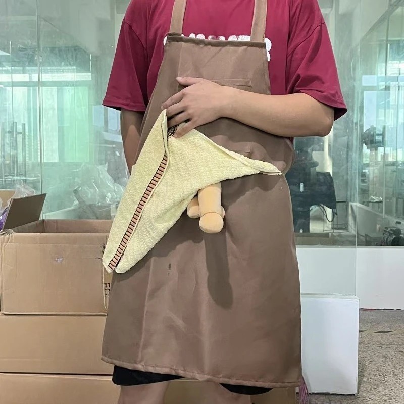 Funny Men Apron Novelty Men's Chef Kitchen Prank with Surprise Pocket One Size