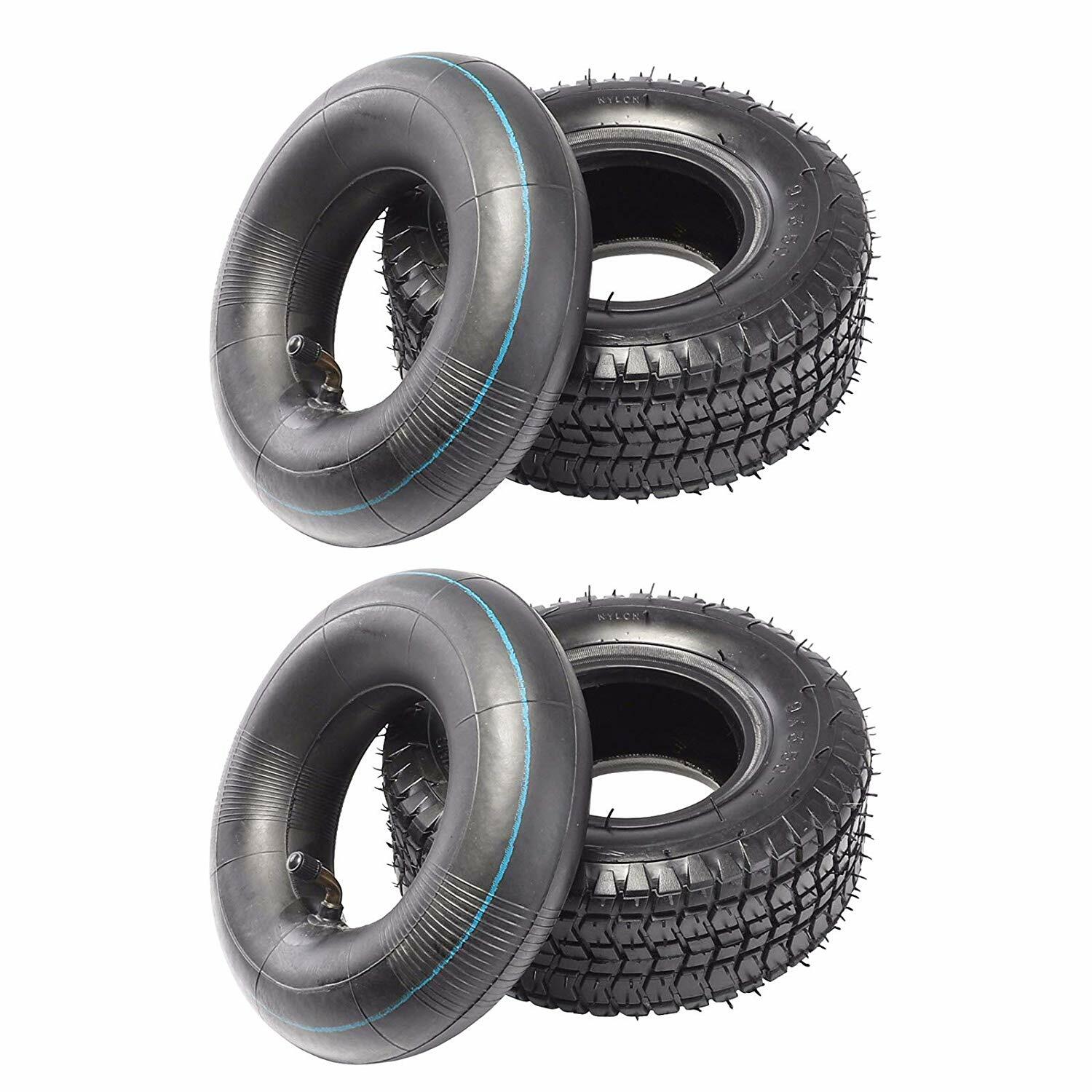 2pc 9x3.50-4 Tire & Tube For ATV Scooter Quad Lawn Mower Tires 9x3.5-4 9x3.5x4