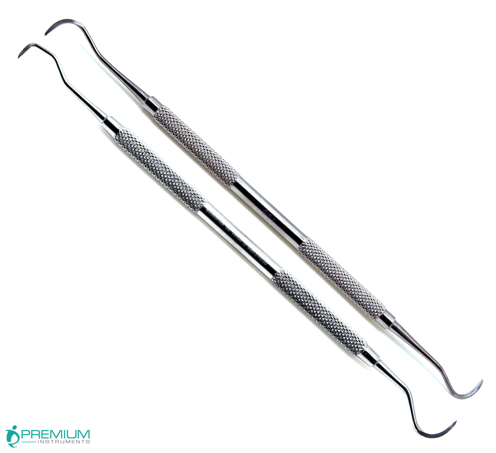 2 Pcs Jaquette & Sickle Scaler Anterior Posterior Dental Periodontal Instrument 