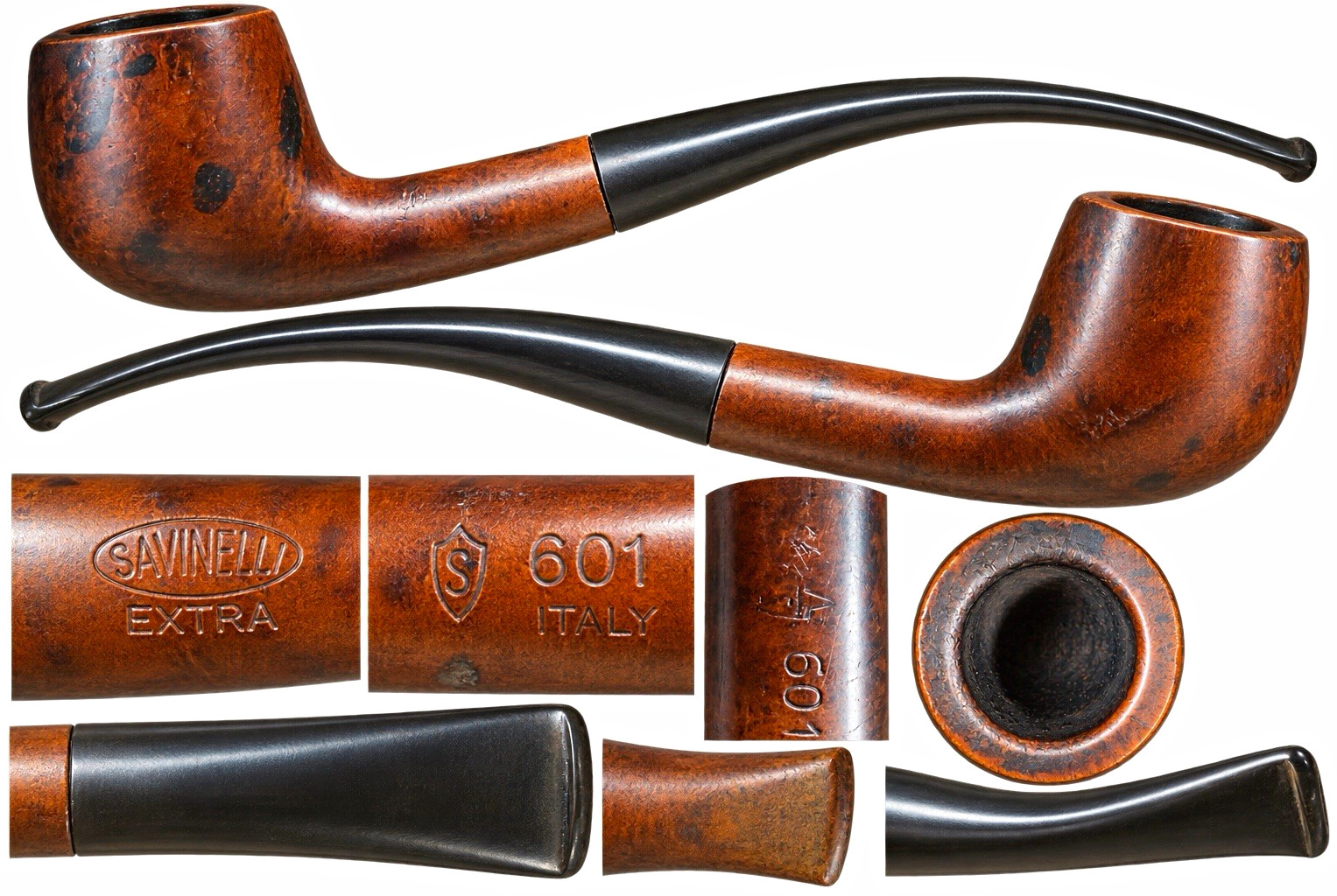 Vintage Savinelli Extra 601 Italy Estate Pipe 