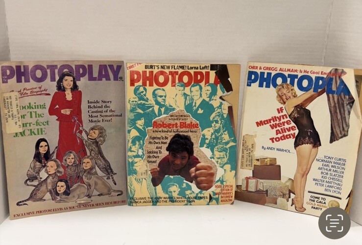 Photoplay Magazine September October November 1975 Marilyn Monroe Andy Warhol