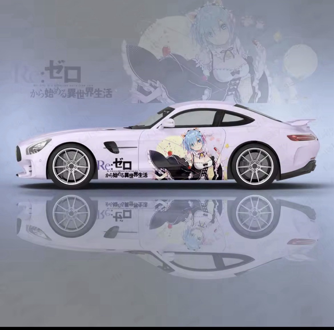 Itasha Custom Car Decals; Anime Inspired Car Decals; Itasha Side Decal,Both Side