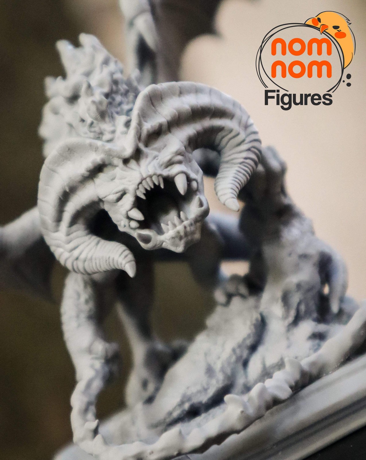 Chibi Balrog | Chibi Resin Model Kit | Lord of the Rings Inspired Fire Demo