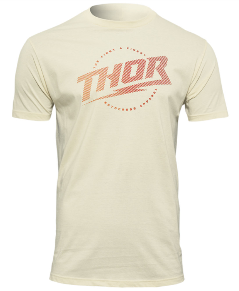 NEW THOR ADULT BOLT T-SHIRT CREAM SIZE LARGE 3030-21107