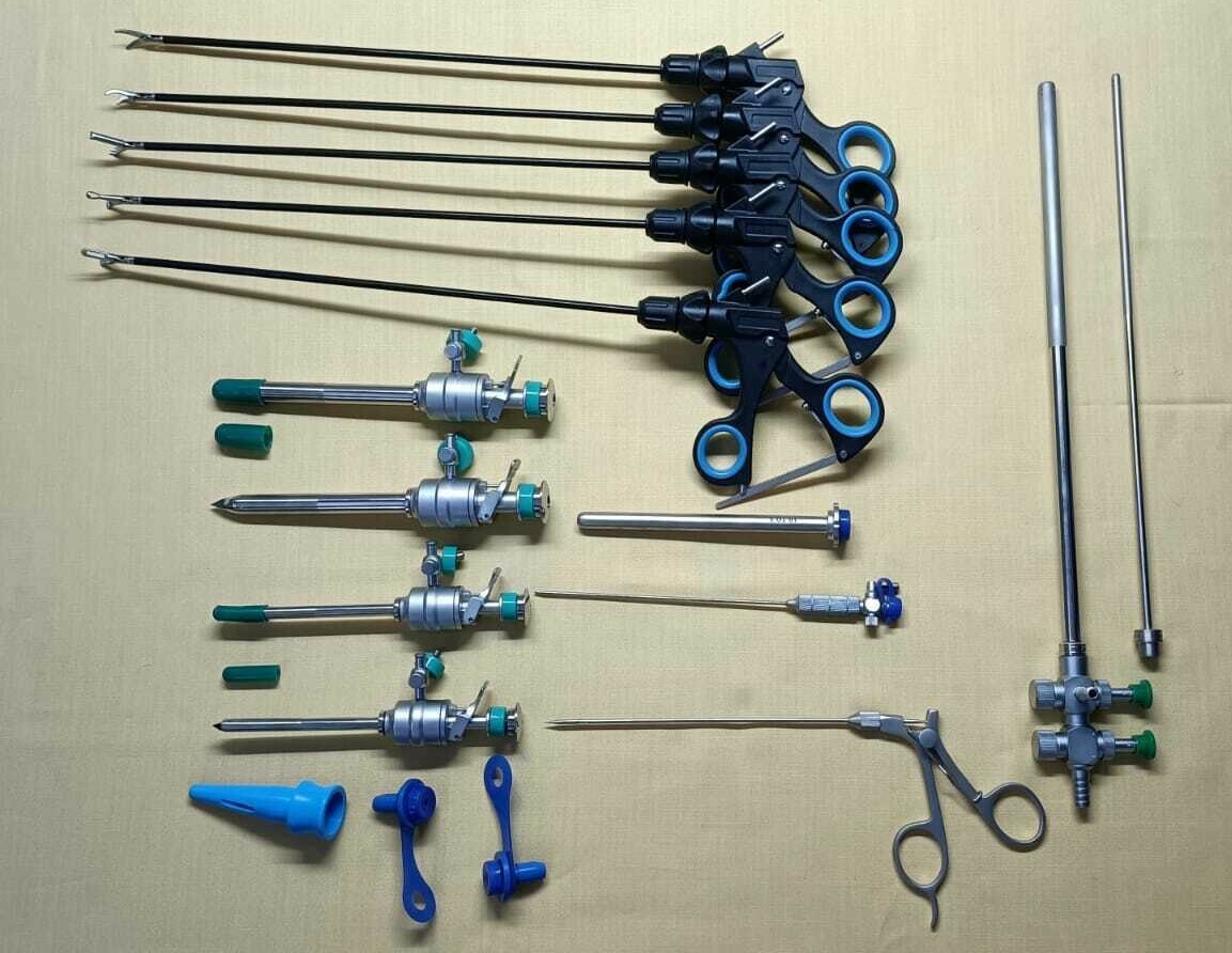 16pc Laparoscopic Surgery Set 5mm/10mm Endoscopy Reusable Surgical Instruments