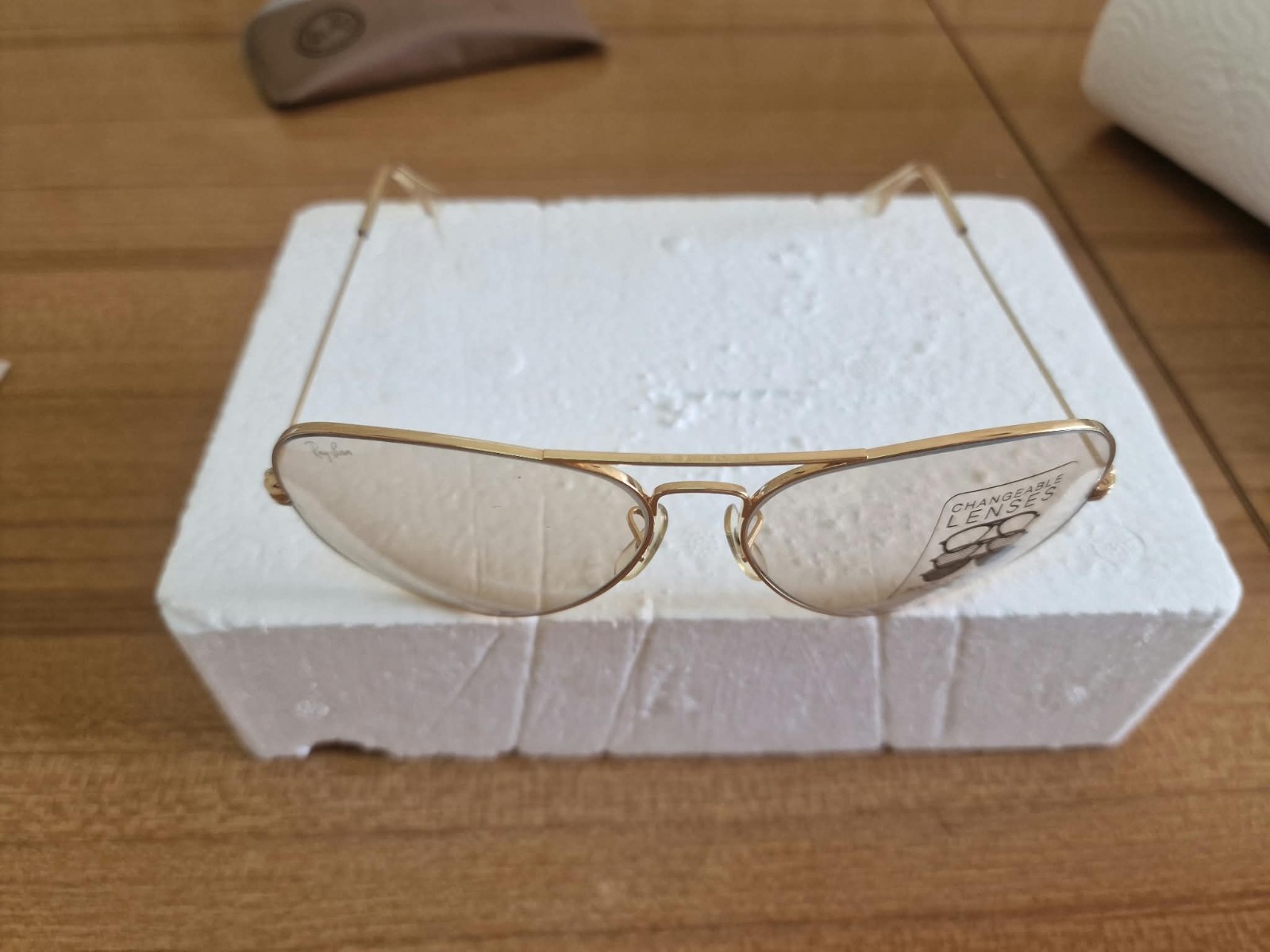 Vintage B&L Ray-Ban Aviator 62mm Changeable Lenses NOS USA Case Warranty Card Vintage B&L Ray-Ban Aviator 62mm Changeable Lenses NOS USA Case Warranty Card