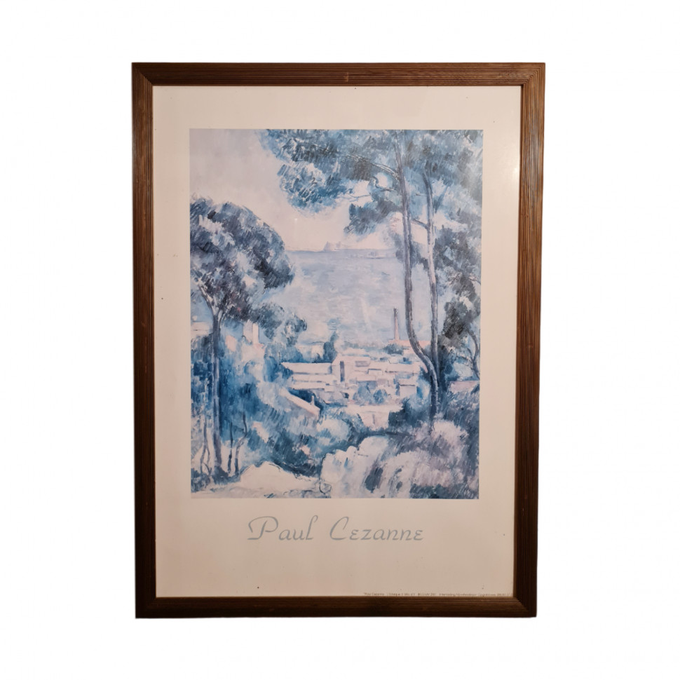 Picture - Reproduction Paul Cézanne “View of L’Estaque and the Château d’If”