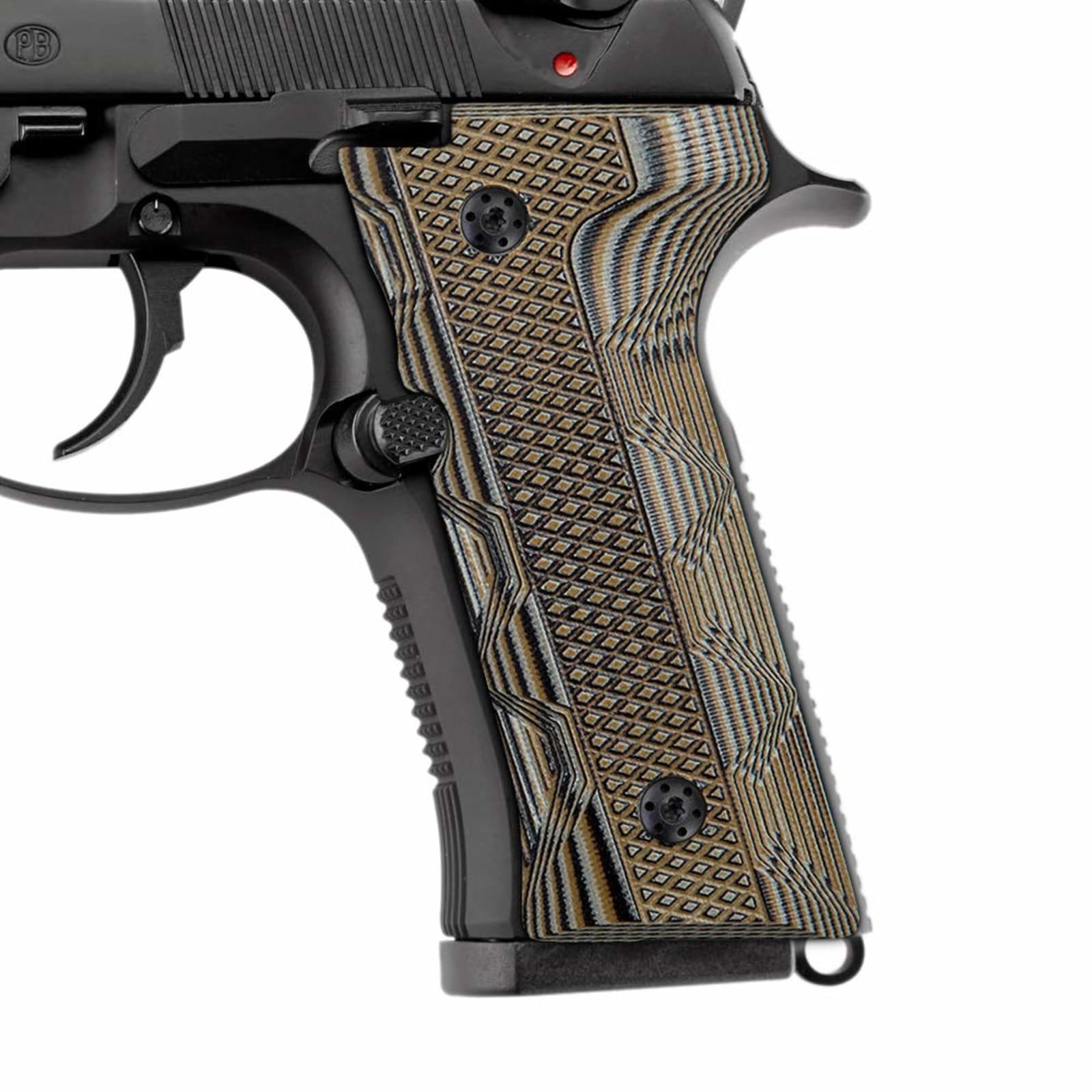 Cool Hand G10 Gun Grips for Beretta Vertec M9A3 92X Coyote Iron Texture Screws Cool Hand G10 Gun Grips for Beretta Vertec M9A3 92X Coyote Iron Texture Screws