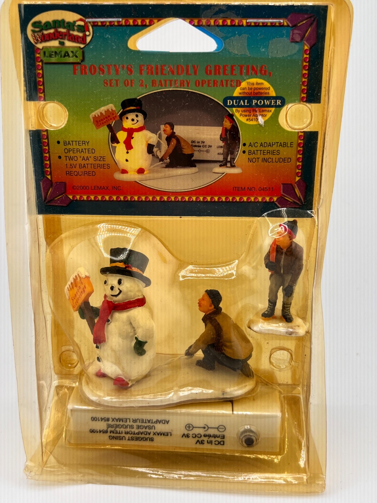 Lemax Frosty's Friendly Greeting Set of 2 Lighted Christmas Village New 04511