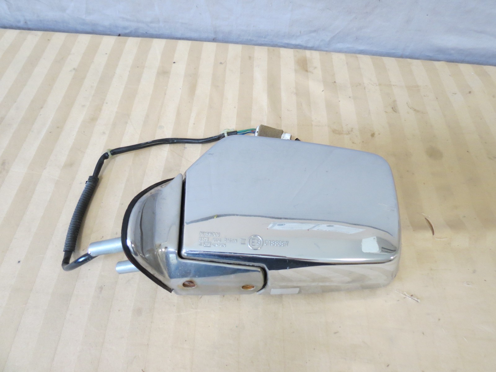 87-97 Nissan D21 Pickup Hardbody POWER Side View Mirror Left DRIVER Chrome OEM