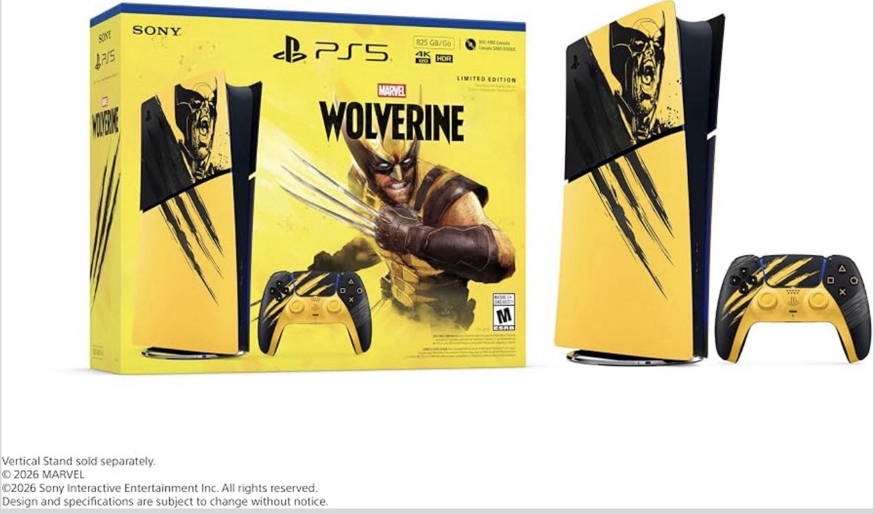 Marvel Wolverine Limited Edition Sony PlayStation 5 (PS5) 825GB 4K - ✅Presale