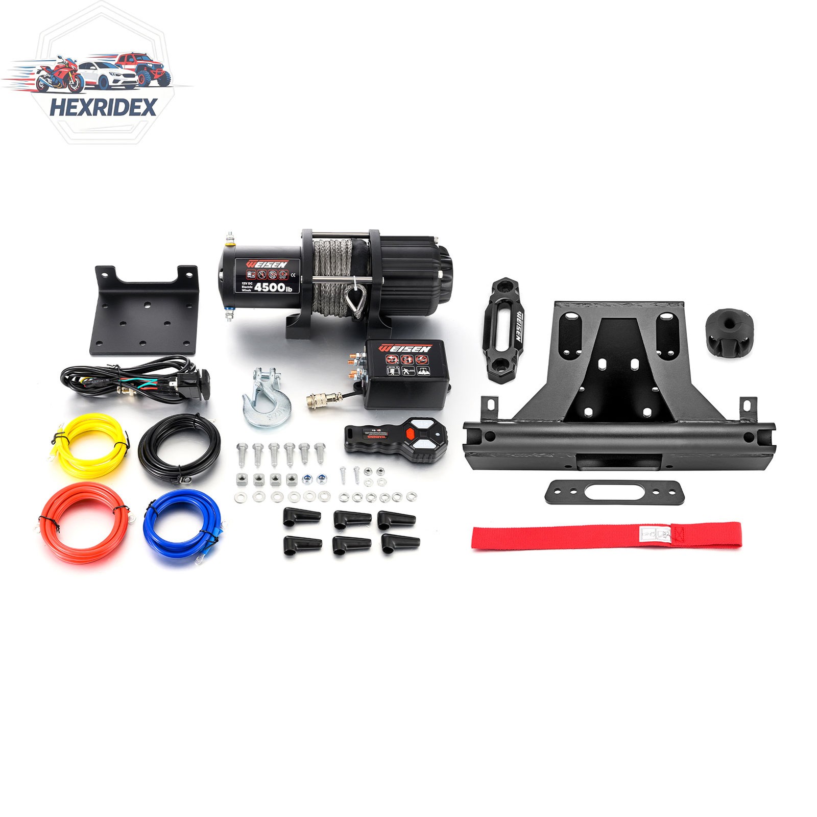 UTV 4500lb Electric Winch Mount Combo Kit For Can-Am Maverick X3 Max 2017-2026