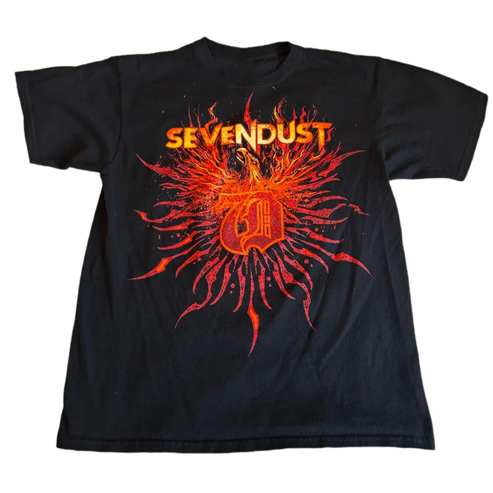 Vintage Sevendust Band Short Sleeve Cotton Black All Size T-Shirt