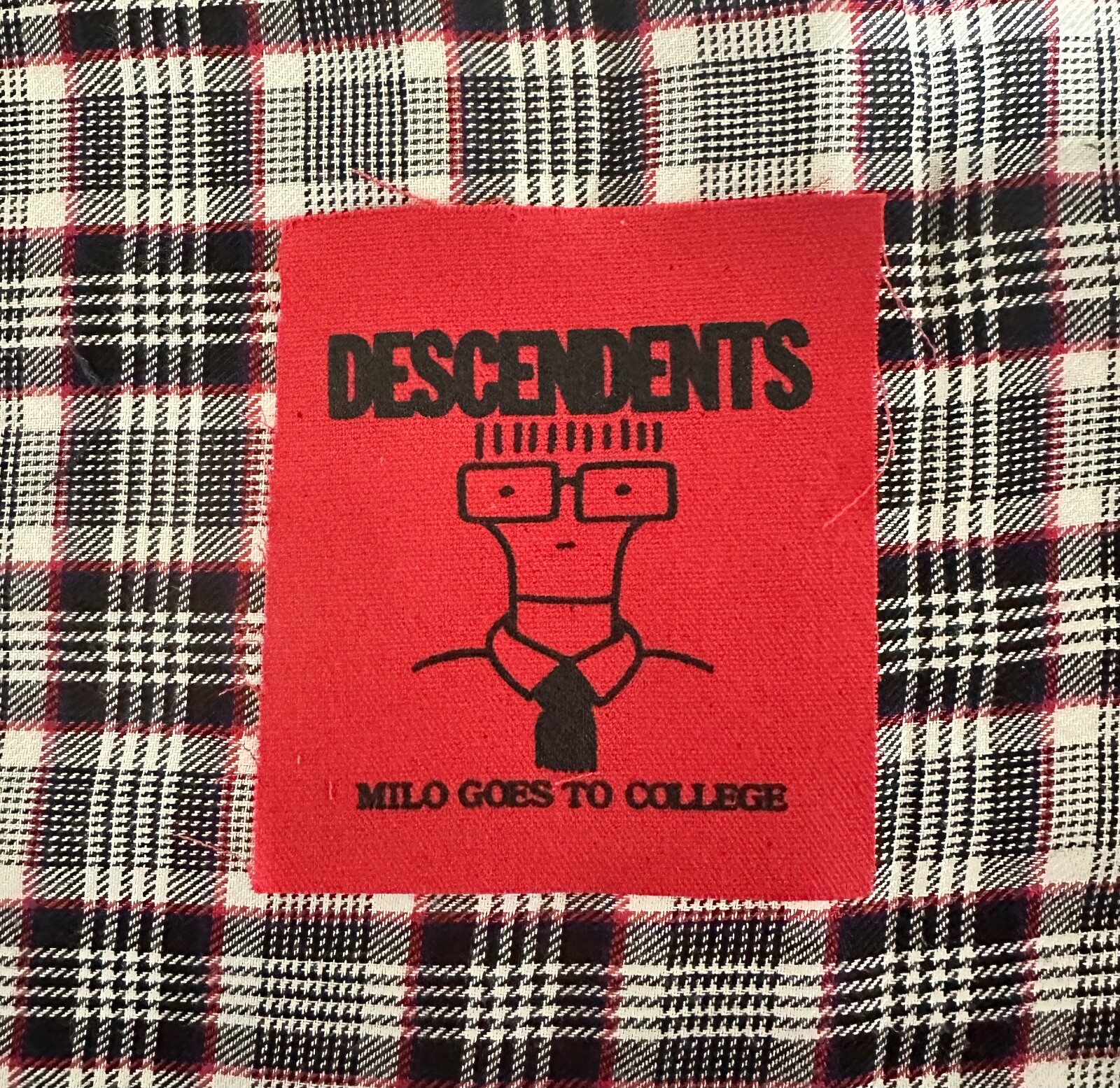 Descendents: Milo Goes.. DIY Patch- Punk Black Flag Leftover Crack Germs Descendents: Milo Goes.. DIY Patch- Punk Black Flag Leftover Crack Germs