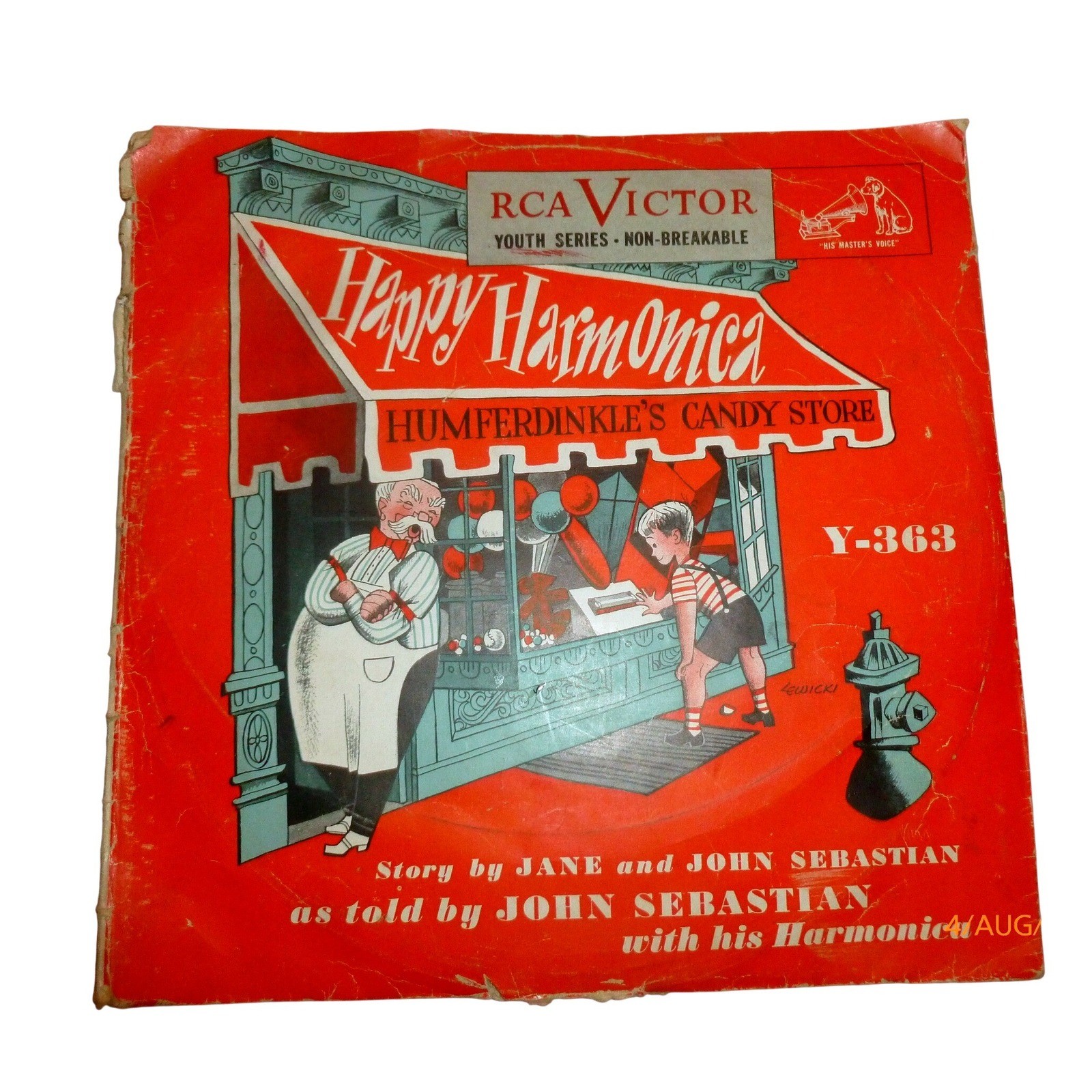 Vintage RCA Victor Happy Harmonica John Sebastian 78 RPM Record Y-363 Gatefold Vintage RCA Victor Happy Harmonica John Sebastian 78 RPM Record Y-363 Gatefold