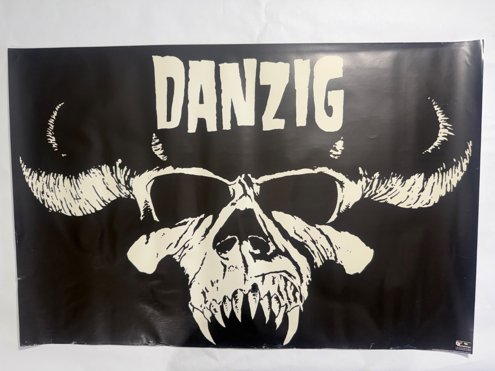 Vintage Original 1988 Danzig Self-Titled Promo Poster Def American RARE