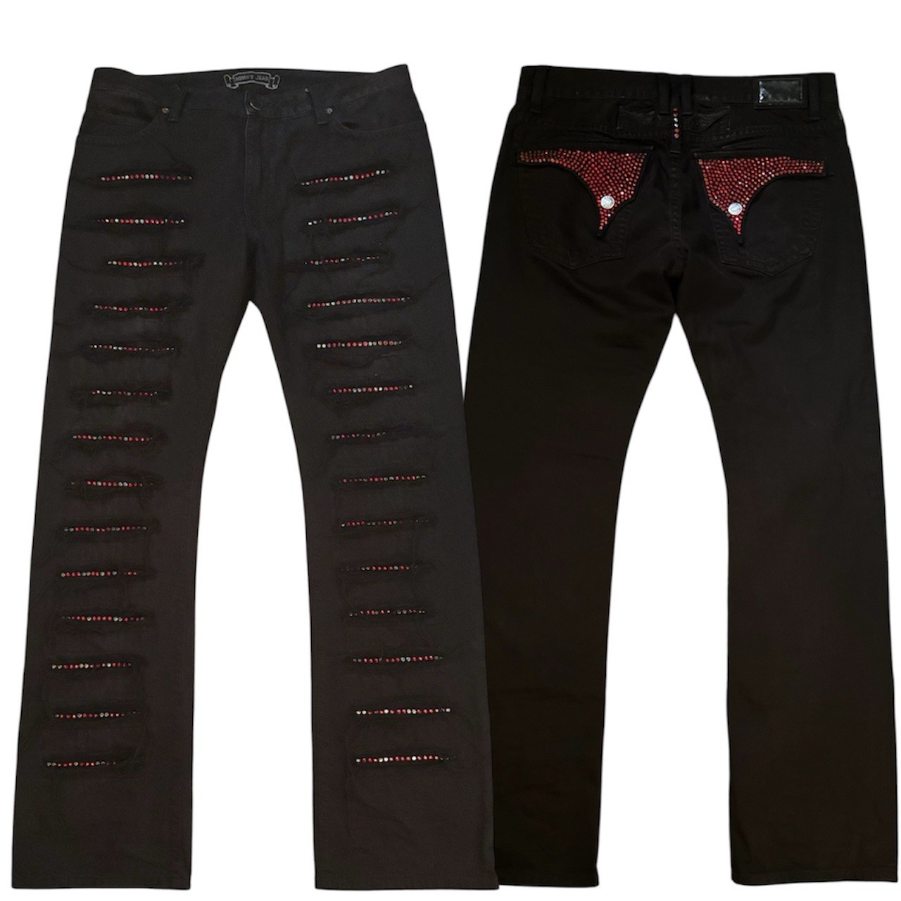 robins jeans red studded destroys 36/35 robins jeans red studded destroys 36/35