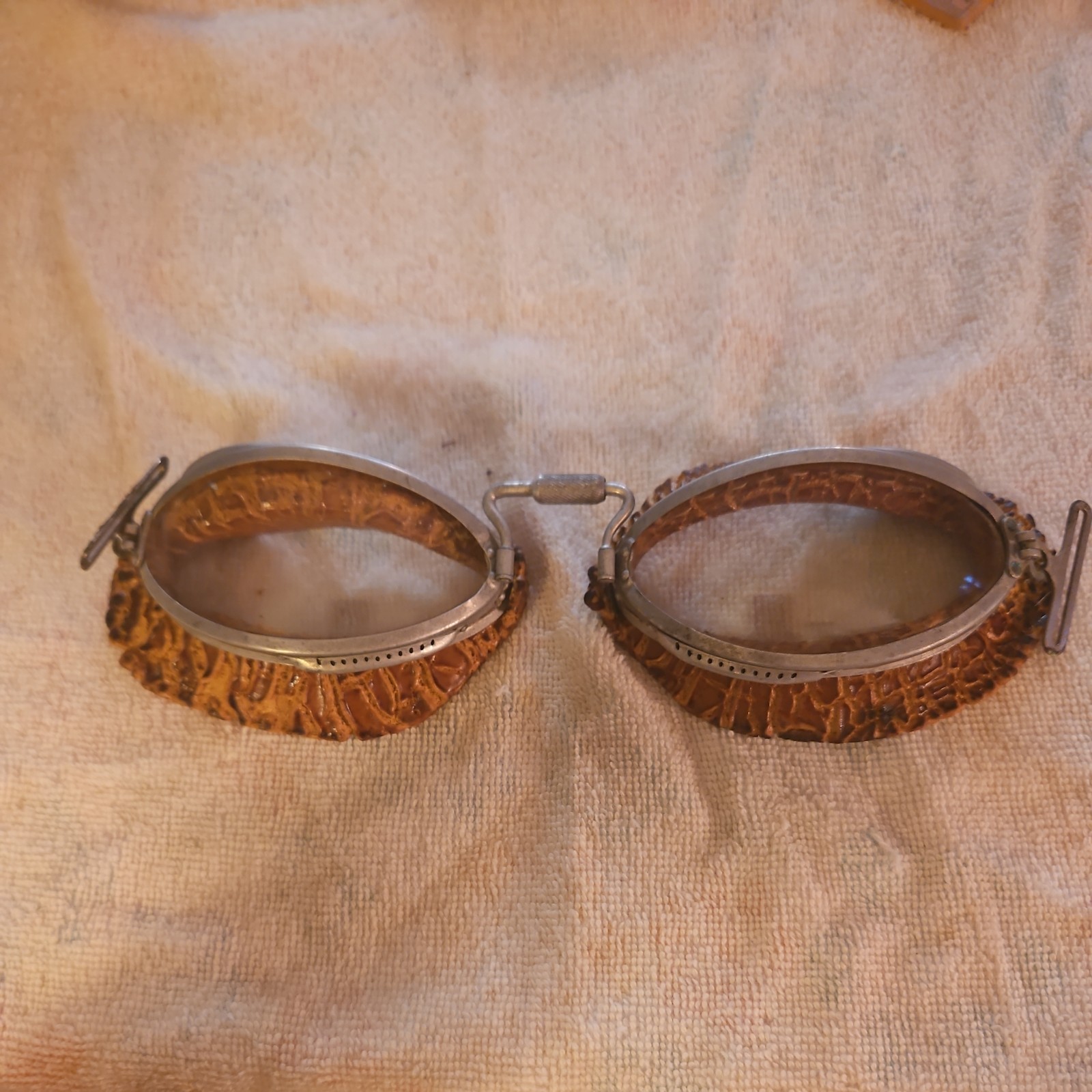 Antique 1920’s Luxor  Aviator/ Motorcycle/ Touring Car Goggles 