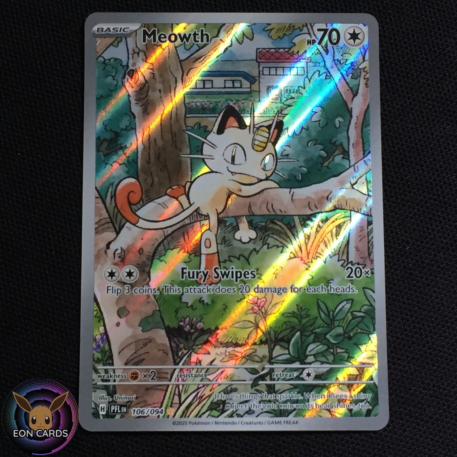 Meowth ILLUSTRATION RARE 106/094 (NM) Pokemon Cards