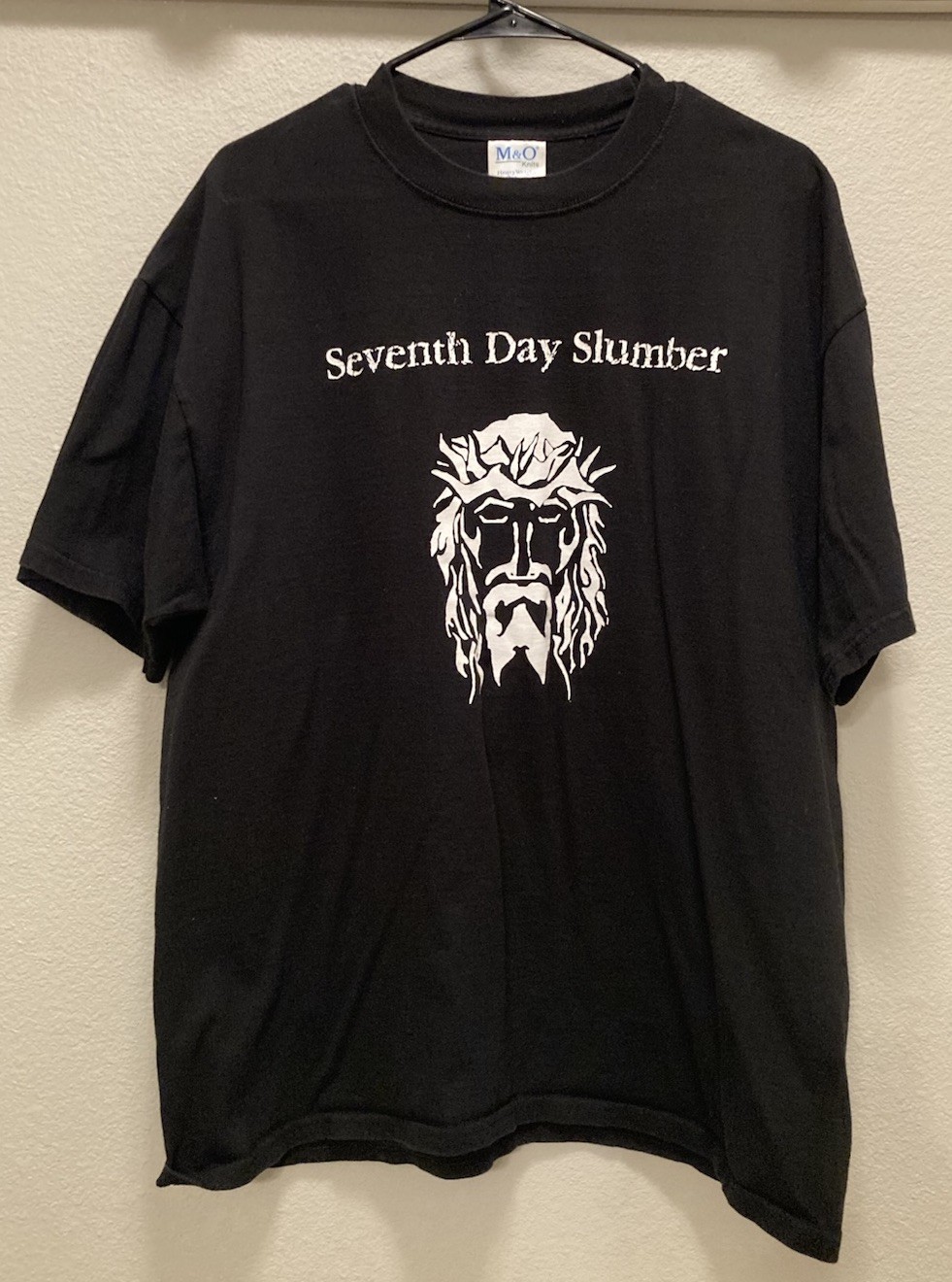 Vintage SEVENTH DAY SLUMBER Christian Rock Jesus Christ Black XL T-Shirt