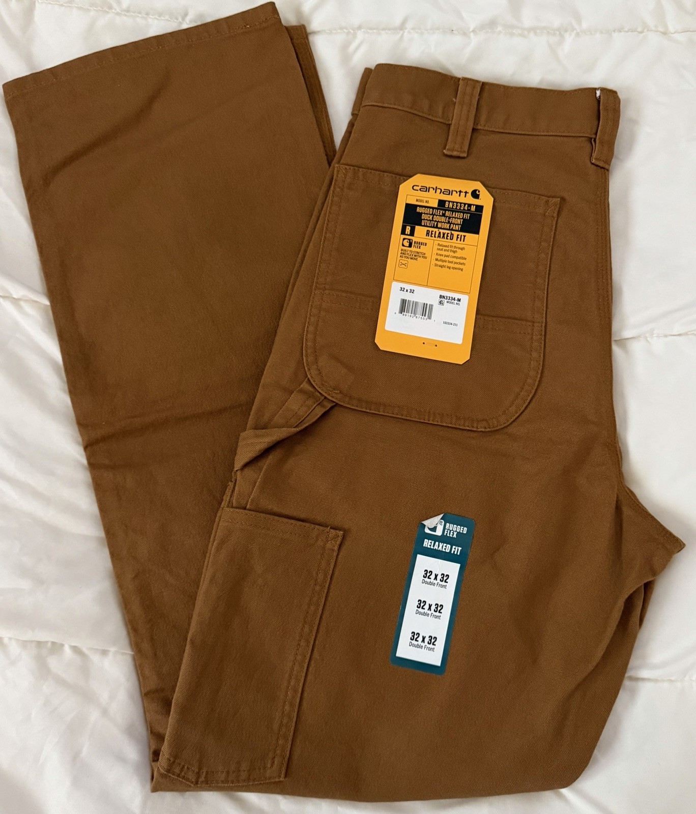 Carhartt BН3334-M Rugged Flex Duck Double Front, 32×32, NWT Carhartt BН3334-M Rugged Flex Duck Double Front, 32×32, NWT
