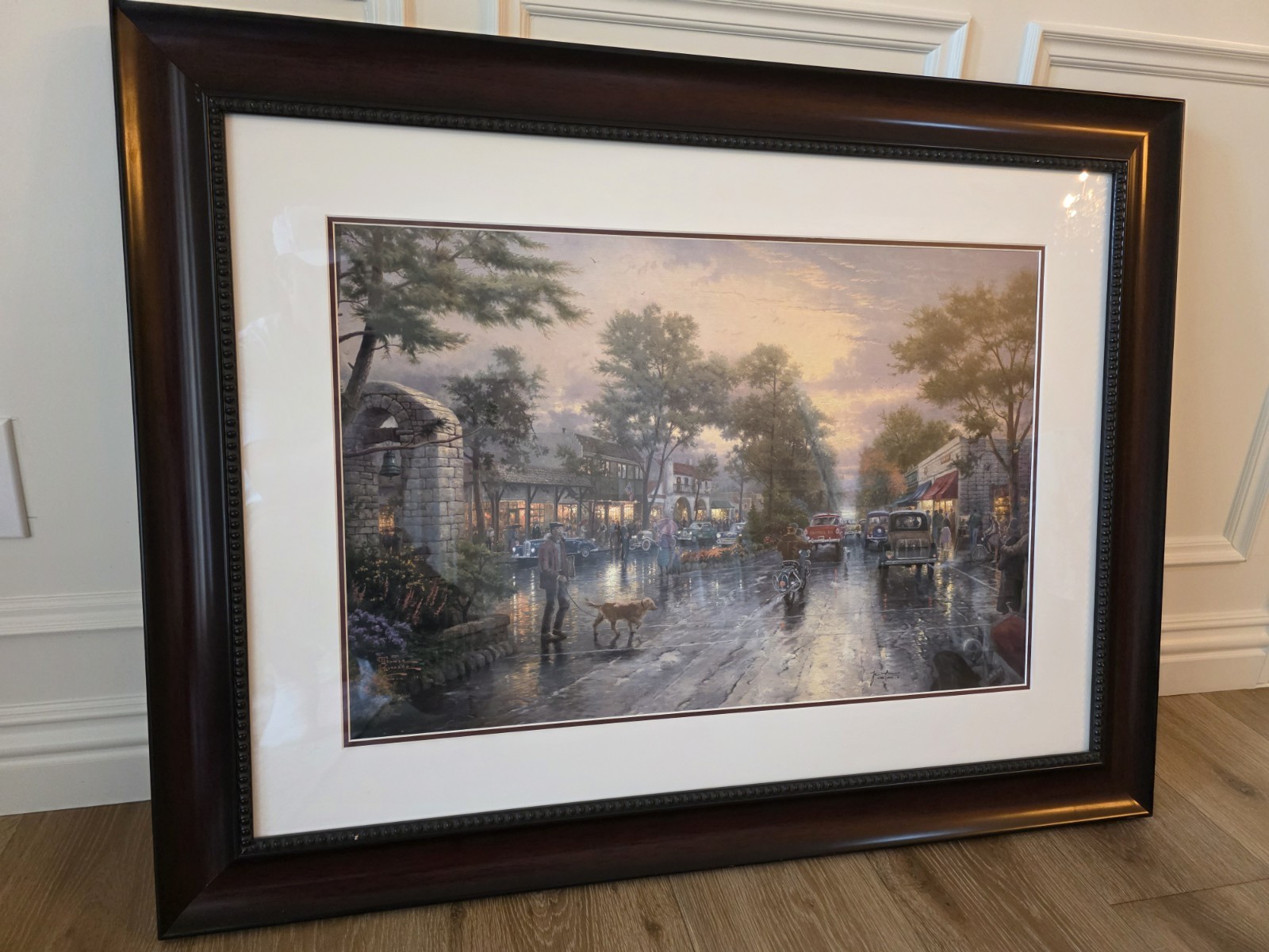 Thomas Kinkade, Embell “Carmel, Sunset on Ocean Avenue\ Thomas Kinkade, Embell “Carmel, Sunset on Ocean Avenue\