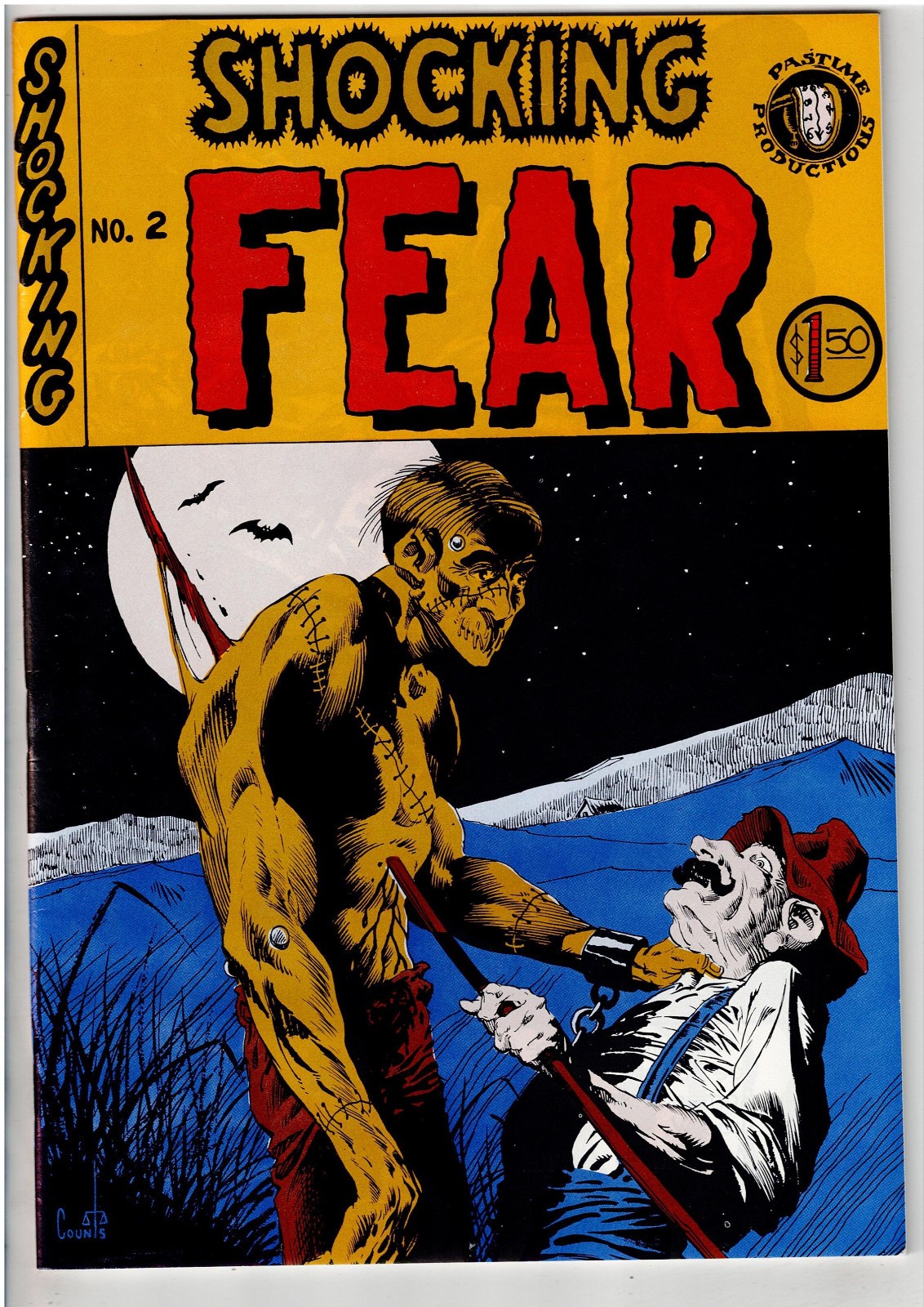 SHOCKING FEAR #2 (1983) VFNM VERY RARE PASTIME PUBLICATIONS