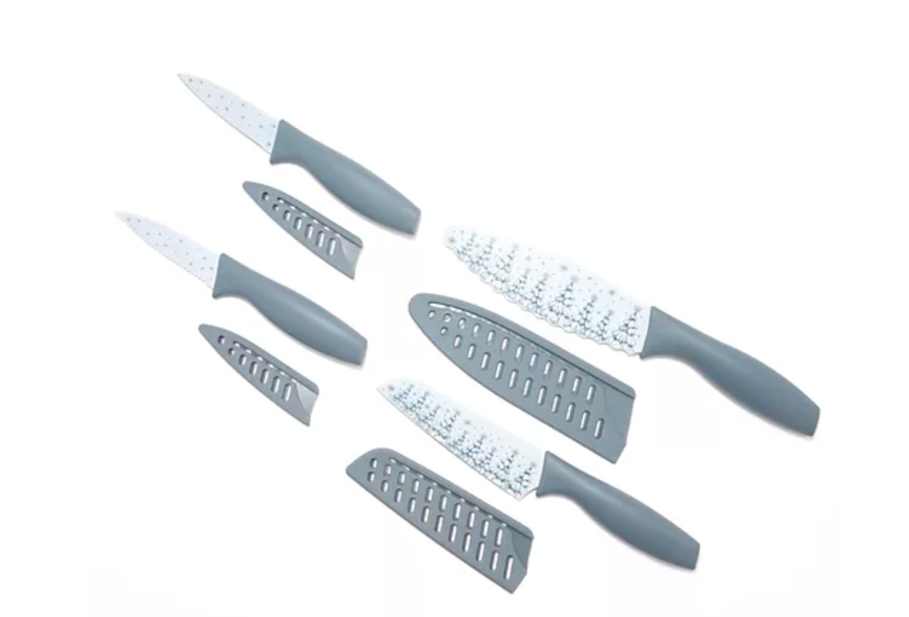 Temp-tations Seasonal Set of (4) Multipurpose Kitchen Knives Temp-tations Seasonal Set of (4) Multipurpose Kitchen Knives